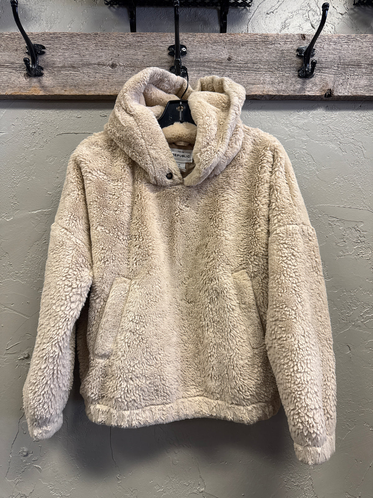 For The Republic Sherpa Fleece Hoodie (org$88)