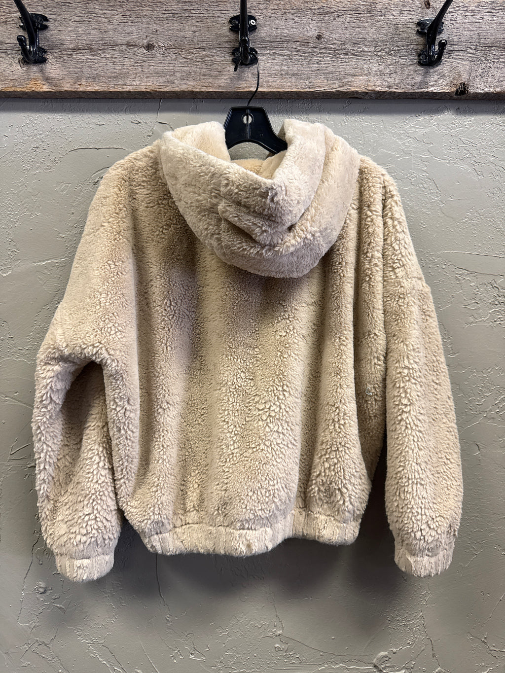 For The Republic Sherpa Fleece Hoodie (org$88)