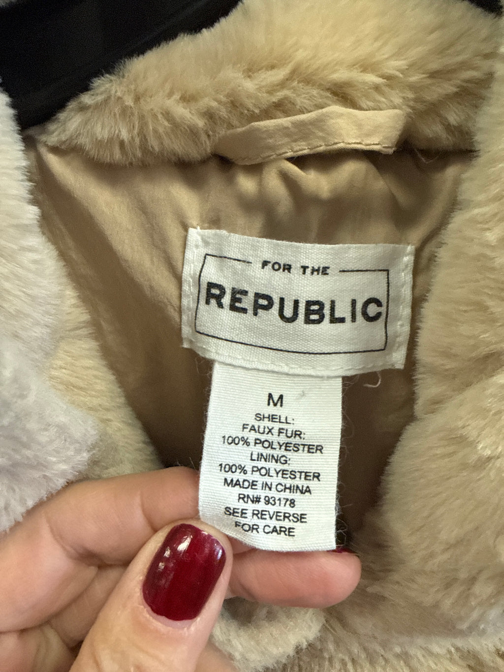 For The Republic Sherpa Fleece Hoodie (org$88)