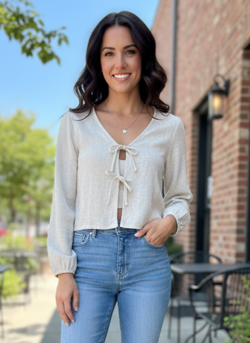 Willow & Root Front-Tie Top