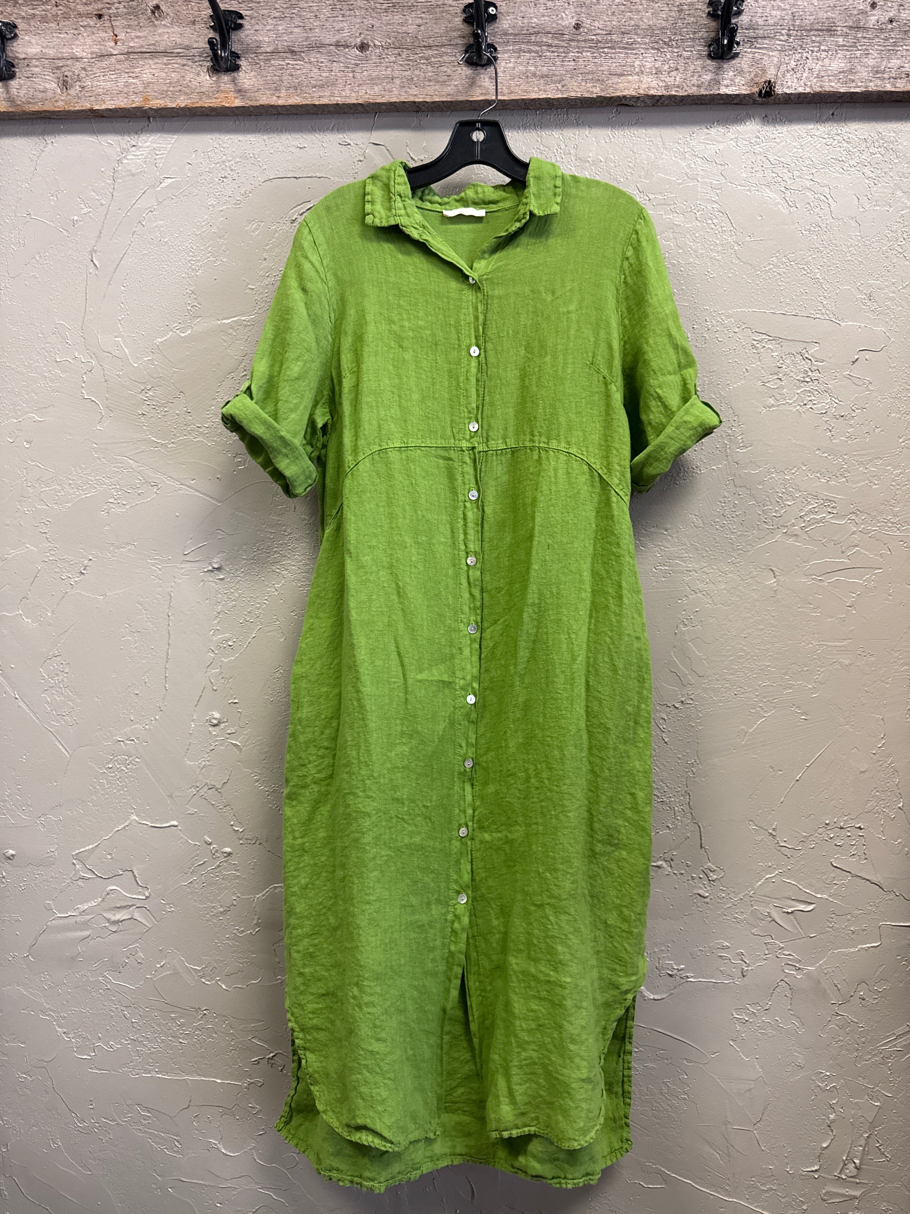 Cut Loose Linen Shirt Dress (org$128)
