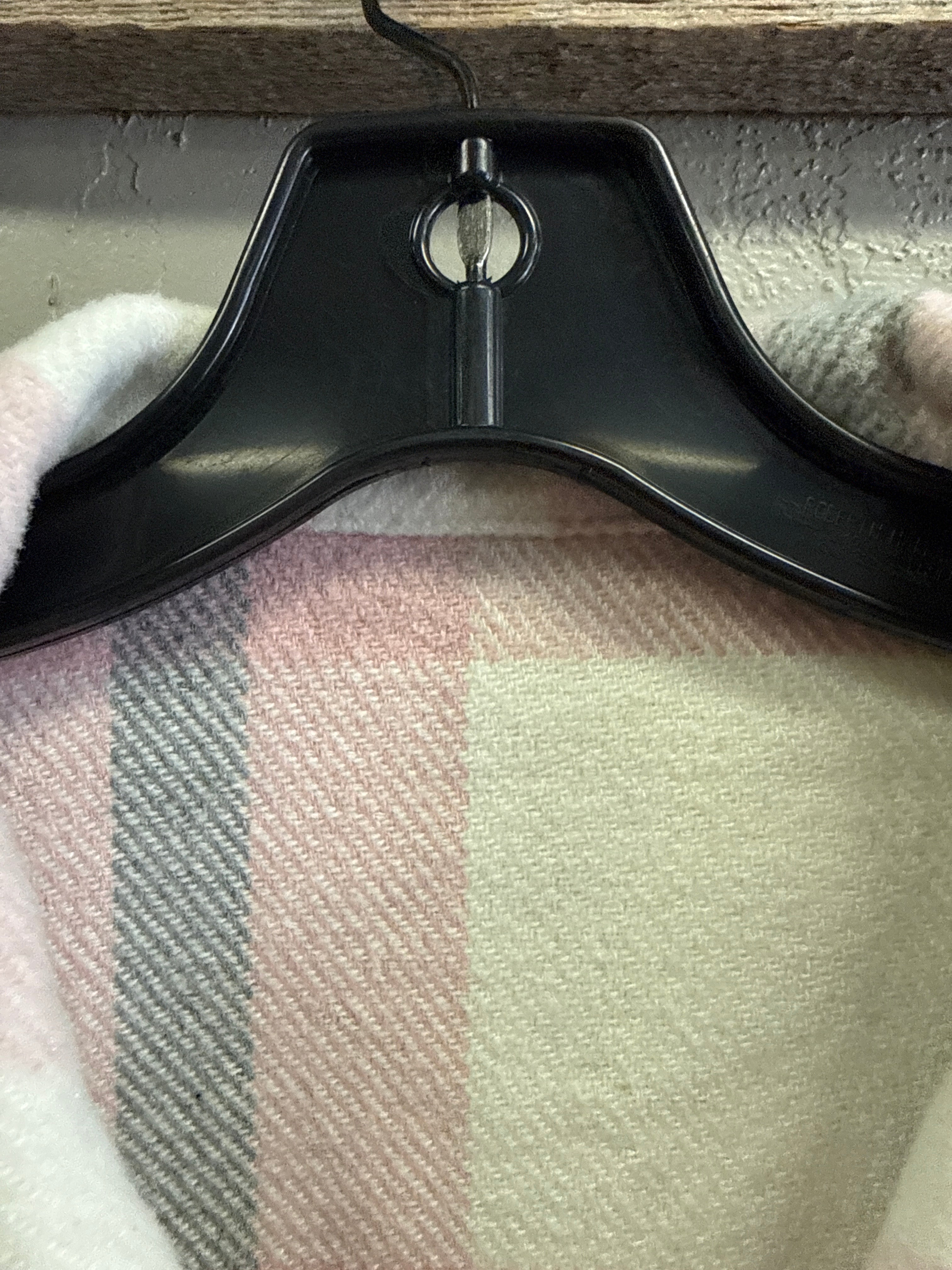 PINK & GREY PLAID SHACKET