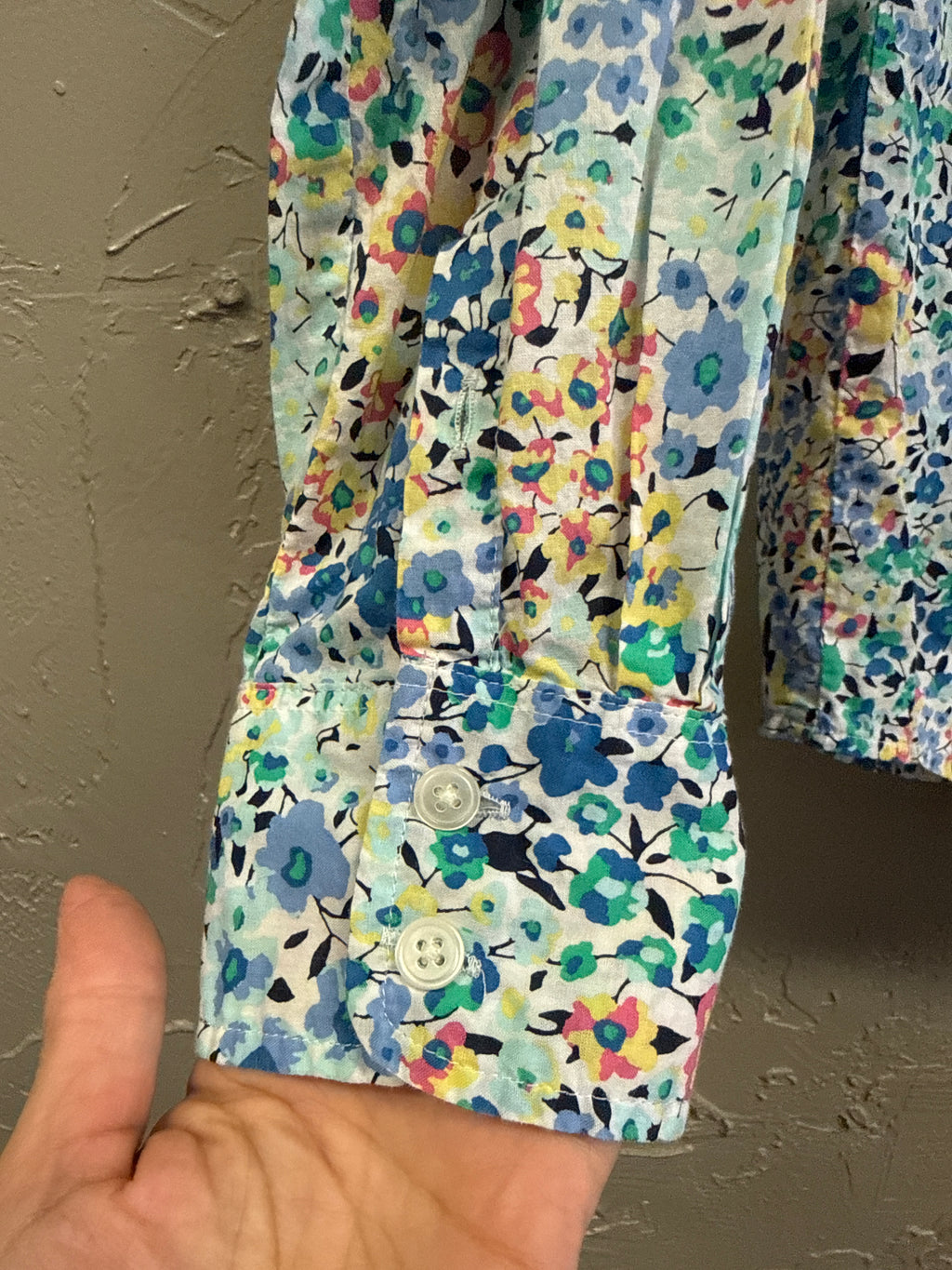 J CREW FLORAL BUTTON UP