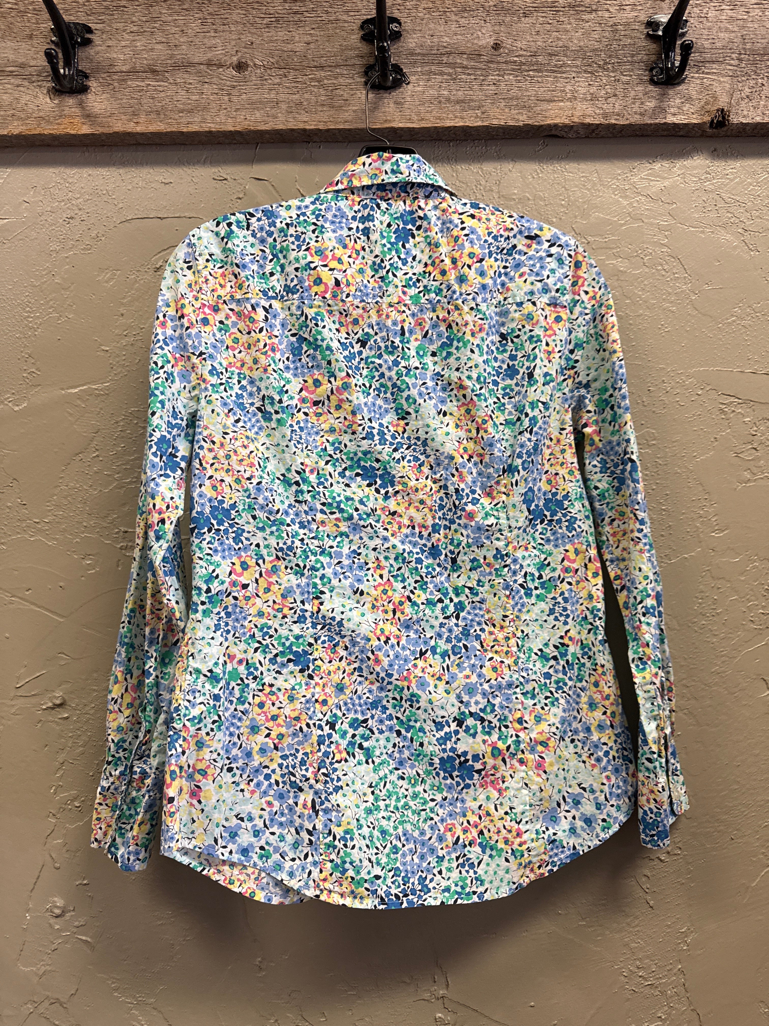 J CREW FLORAL BUTTON UP