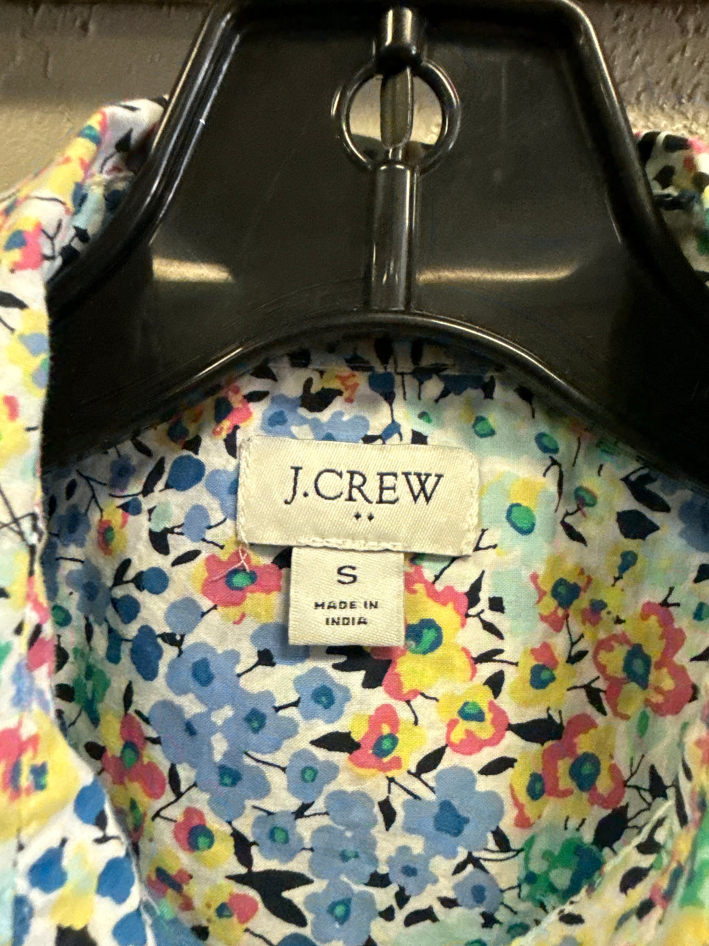 J CREW FLORAL BUTTON UP