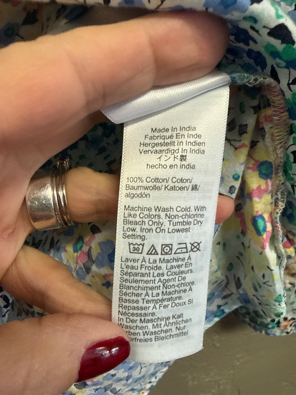 J CREW FLORAL BUTTON UP