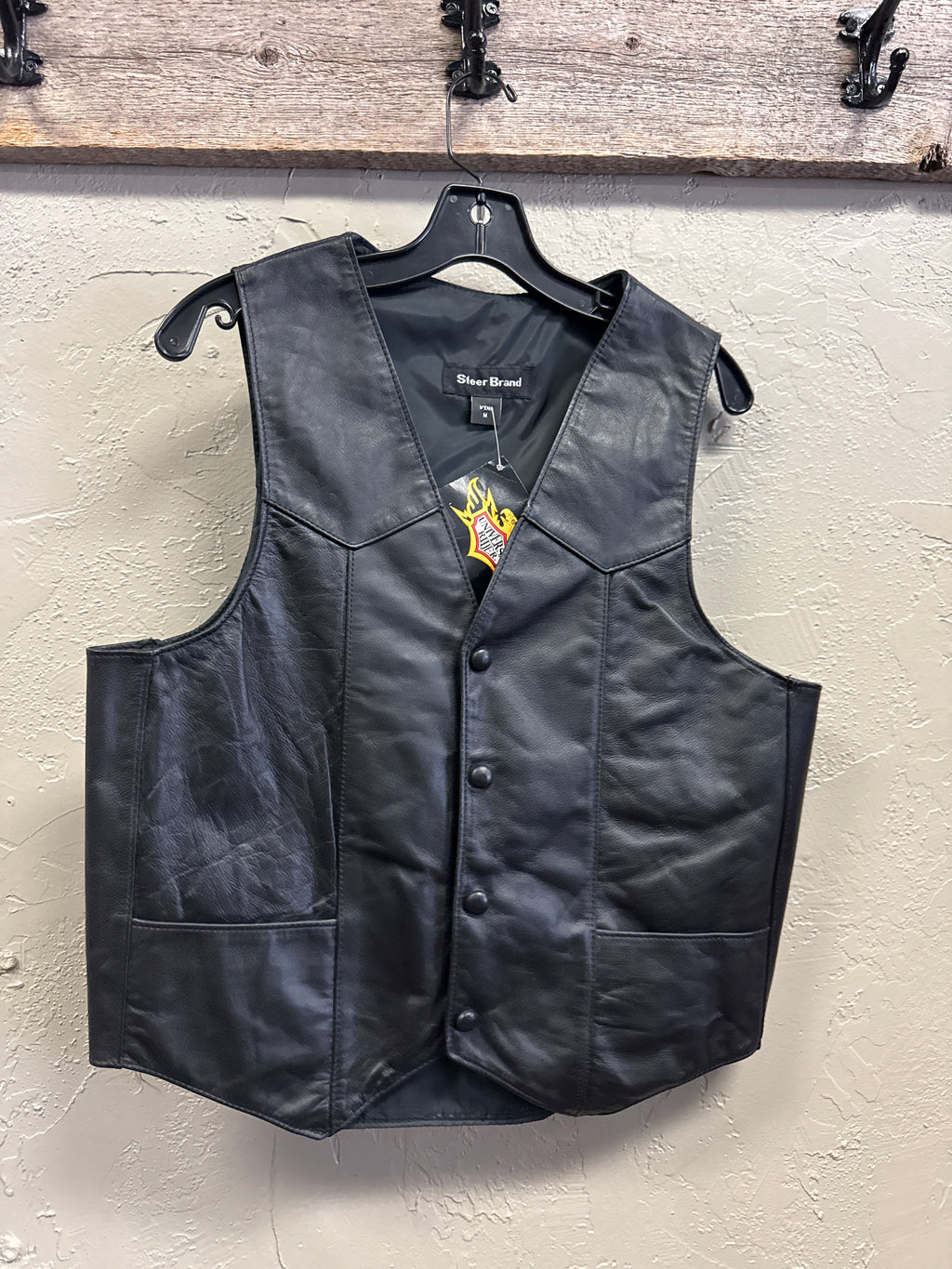 NWT STEER BRAND LEATHER VEST