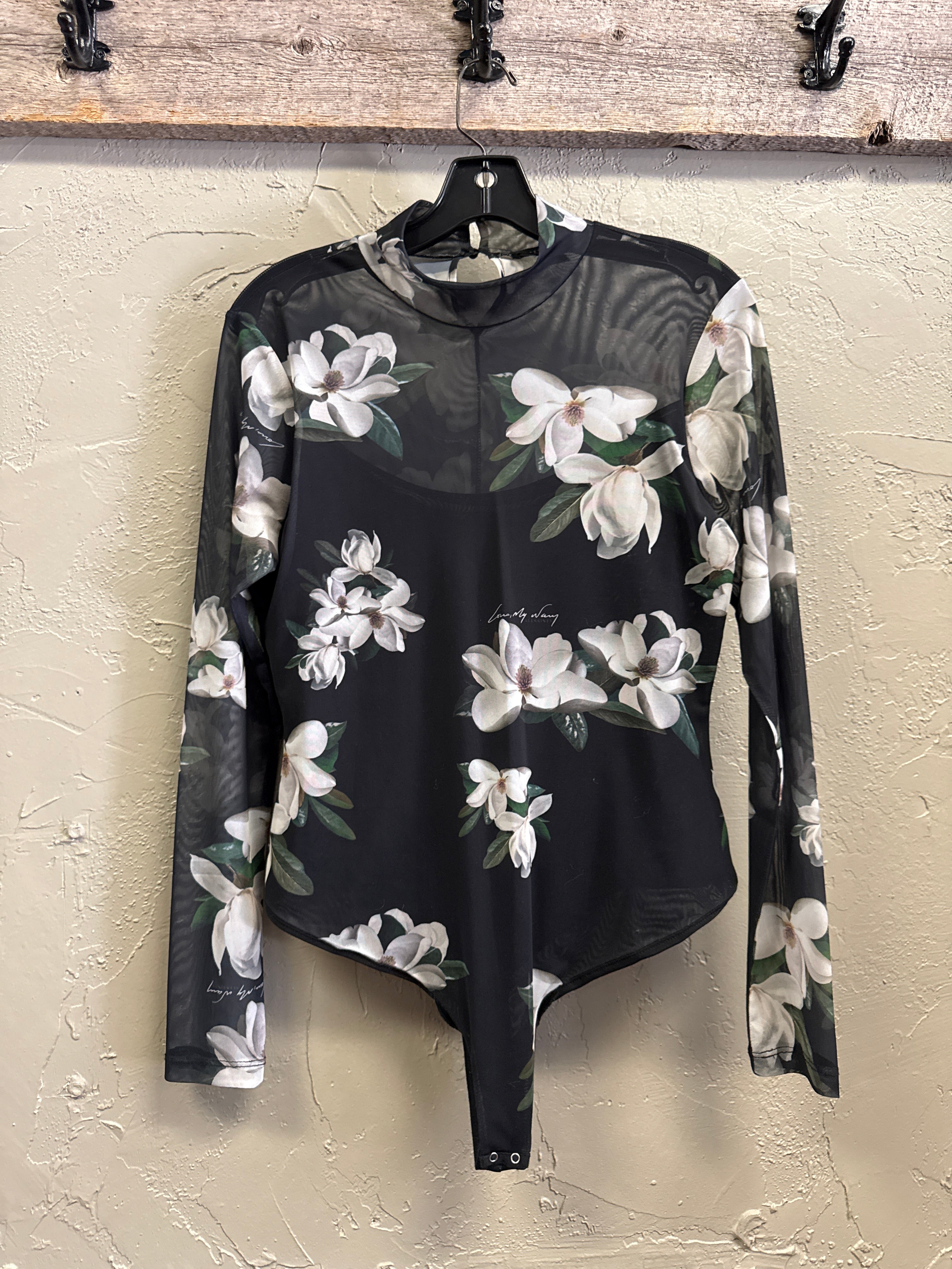 ALLSAINTS FLORAL BODYSUIT (or$115)