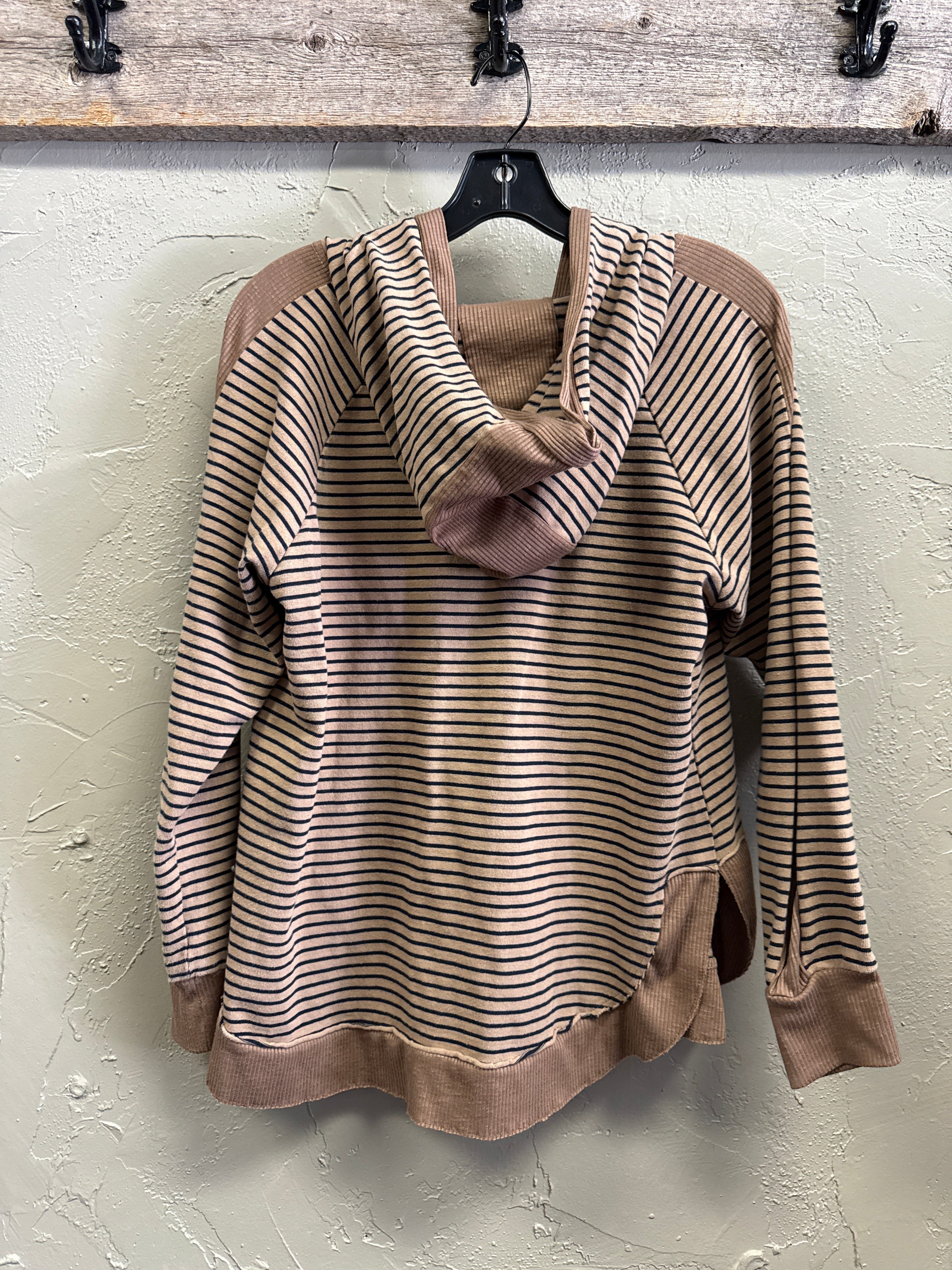 DOE & RAE STRIPED PULLOVER