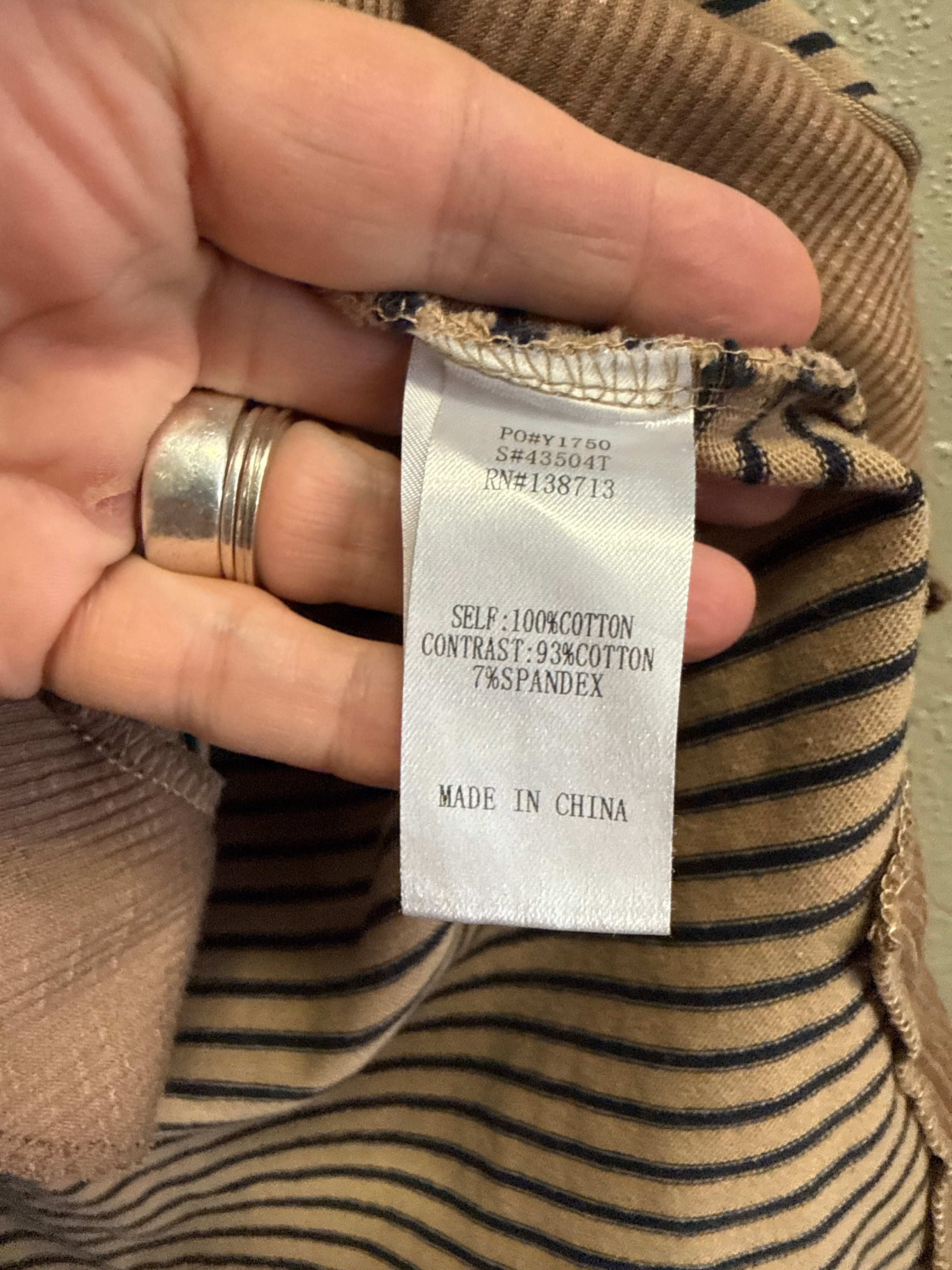 DOE & RAE STRIPED PULLOVER