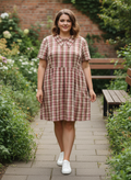 TUESDAY BASSEN PLAID DRESS (org$135)