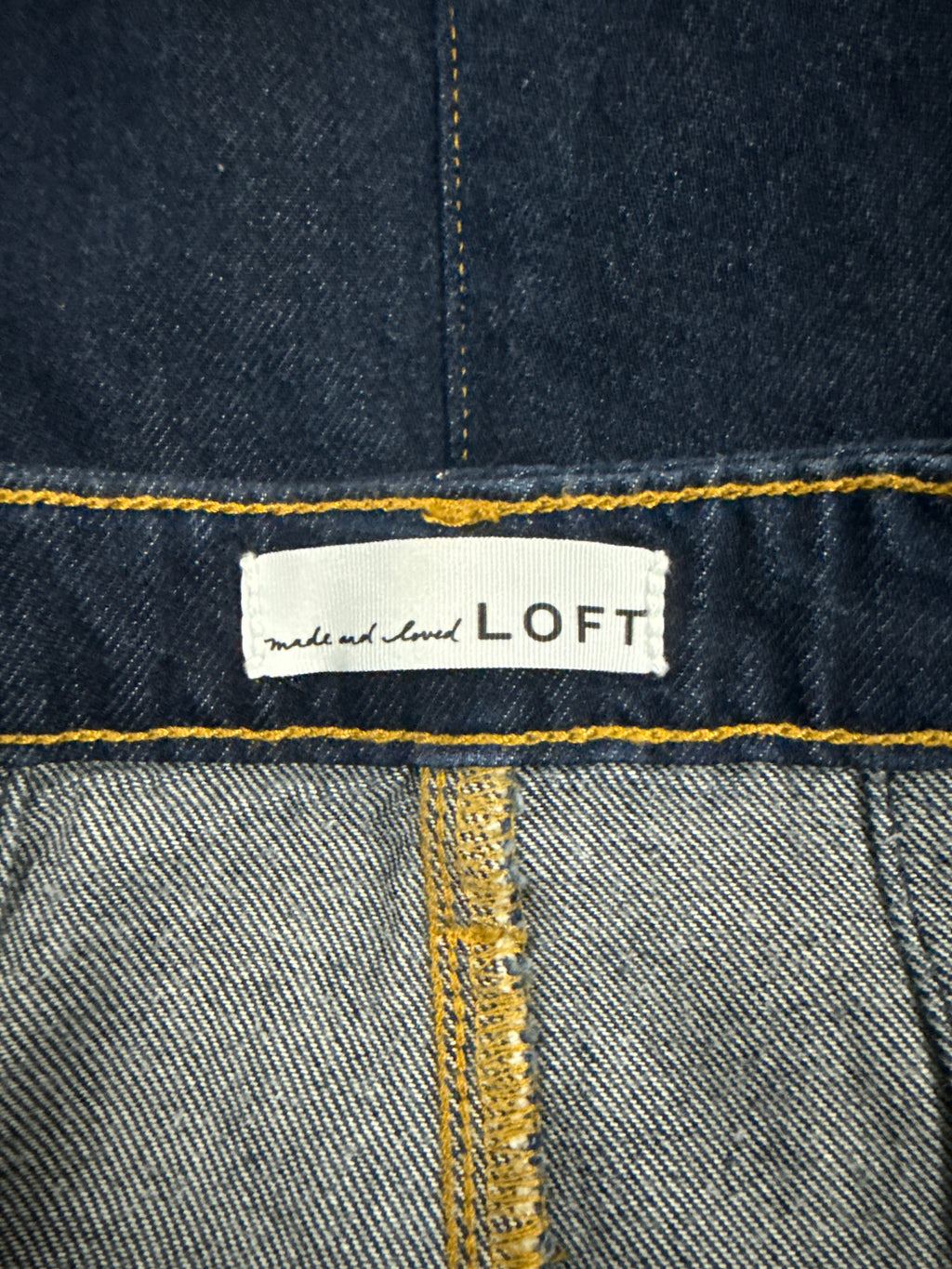 LOFT PLEATED DENIM SKIRT (org$80)