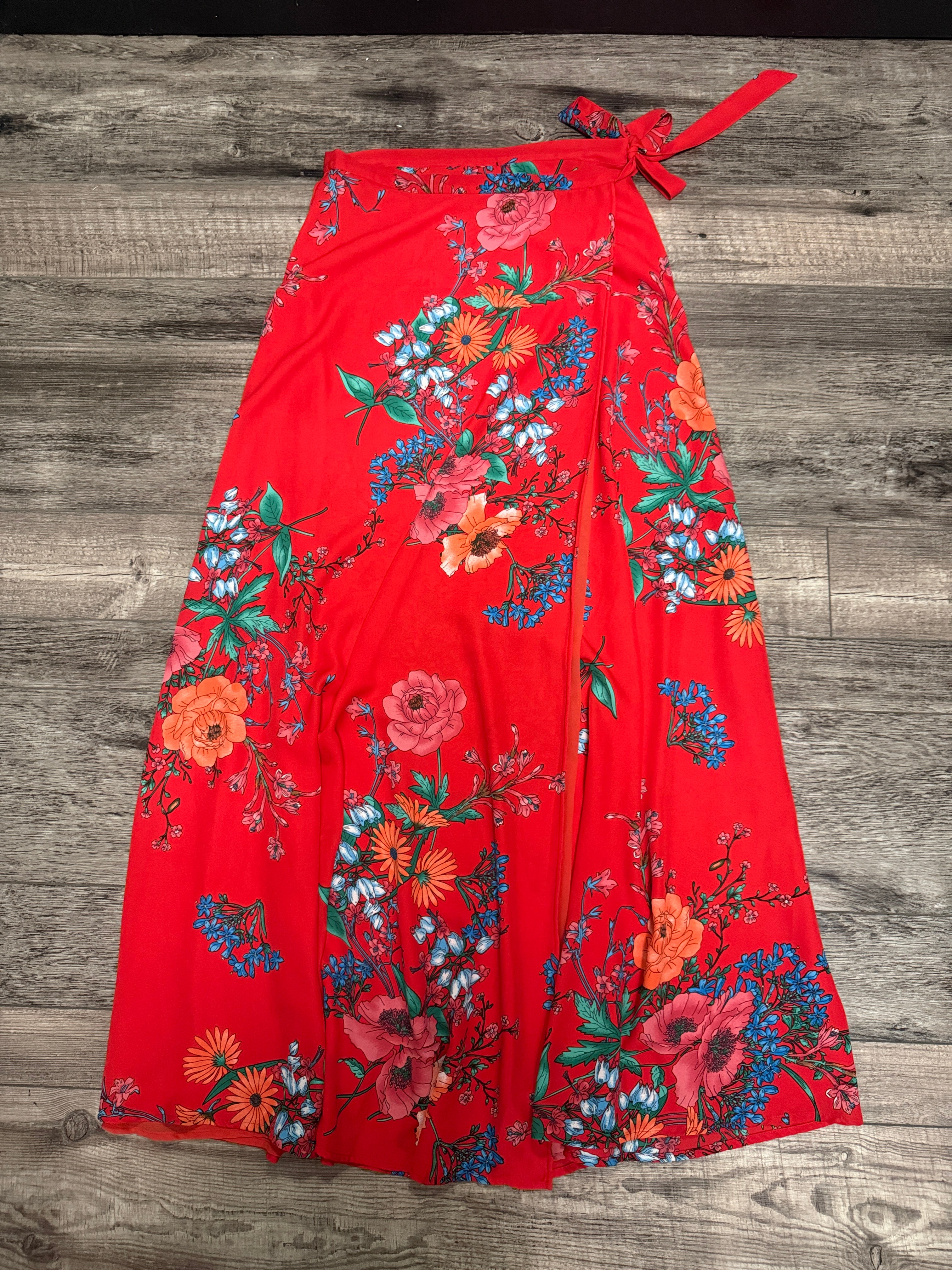 LULUS MAXI WRAP SKIRT