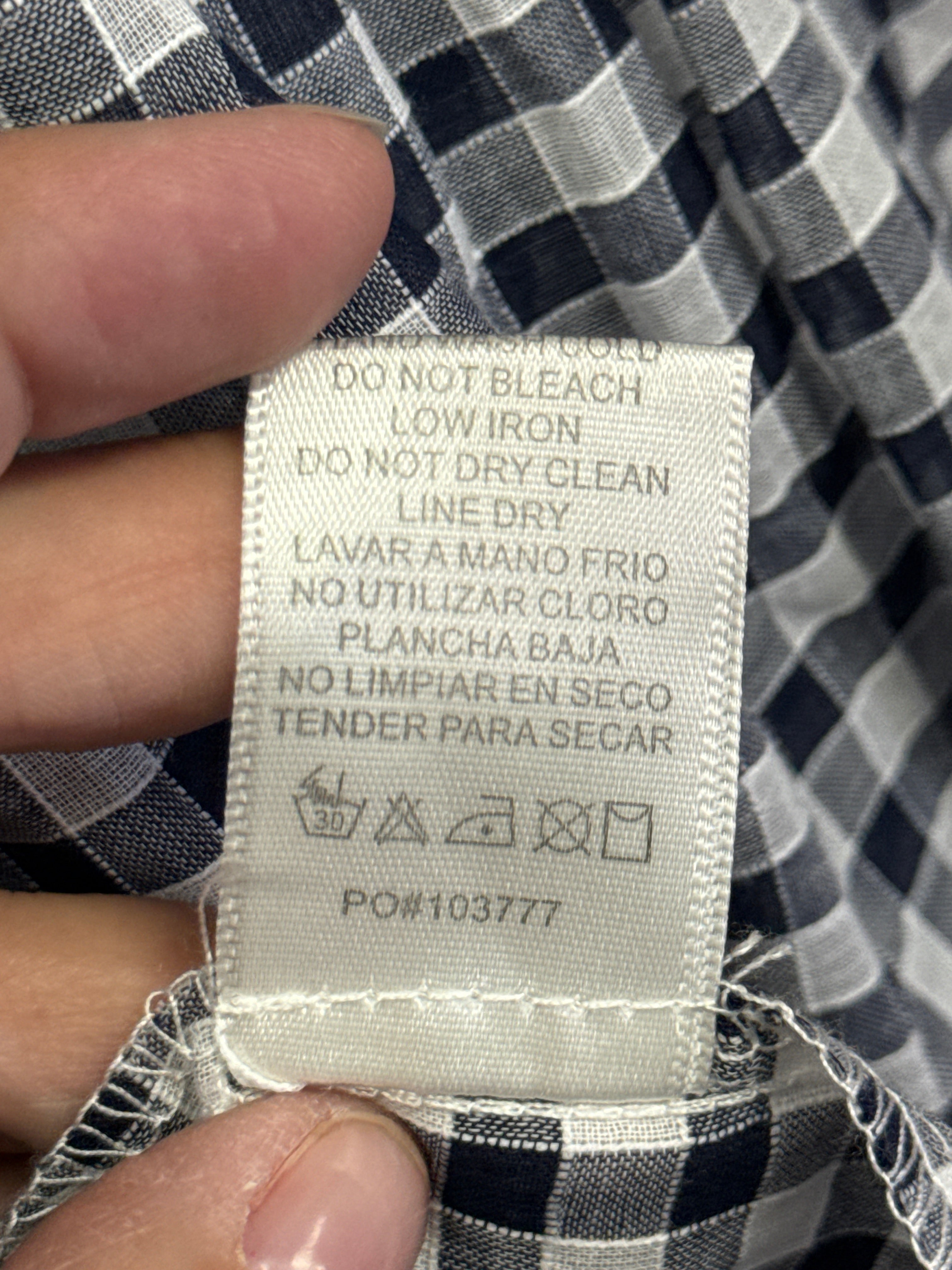NWT GINGHAM BLOUSE (org$32)