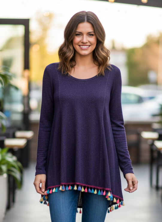 UNCLE FRANK FRINGED TUNIC (org$115)