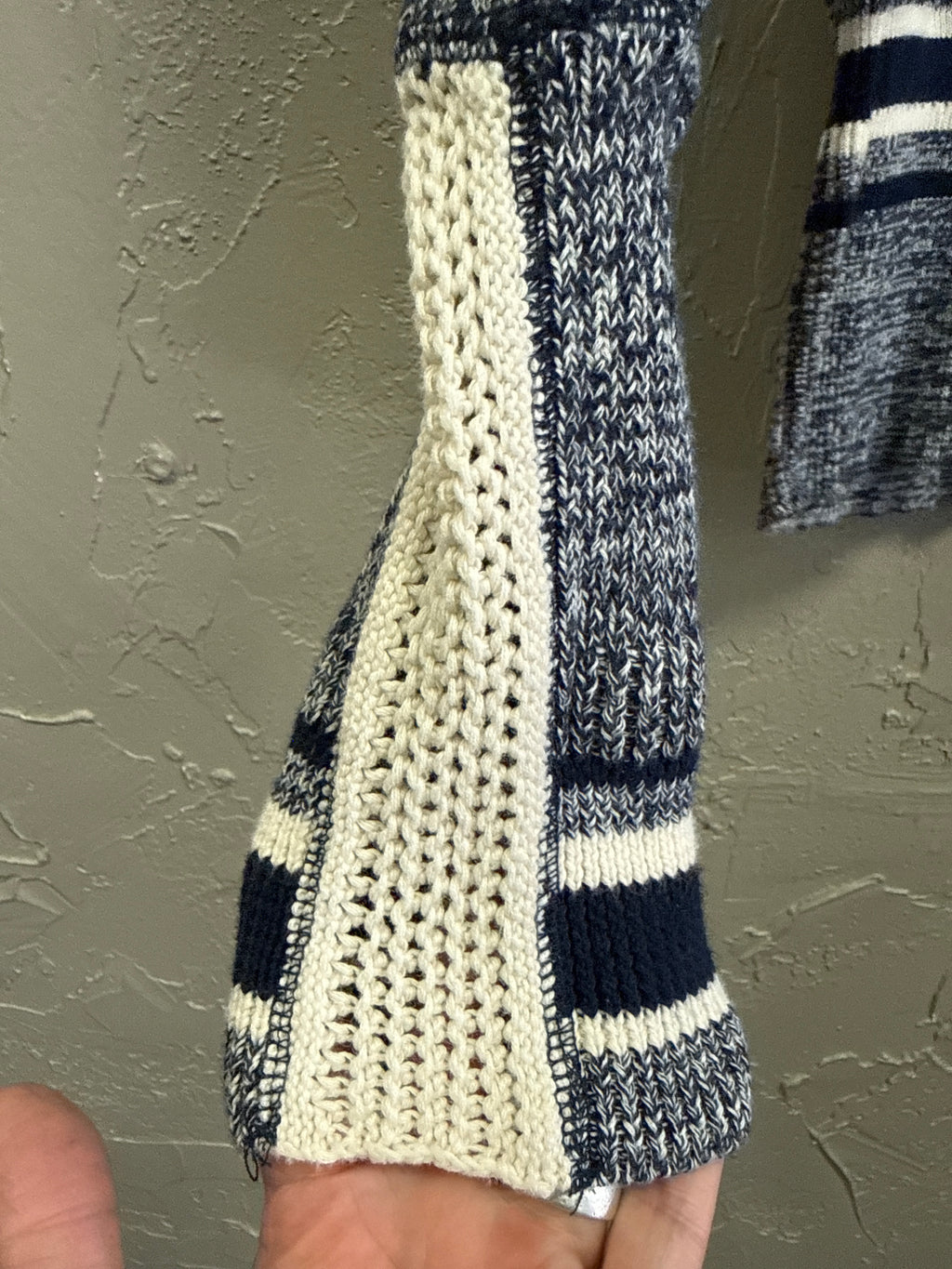 WE THE FREE CROCHETED CUFF HENLEY (org$98)