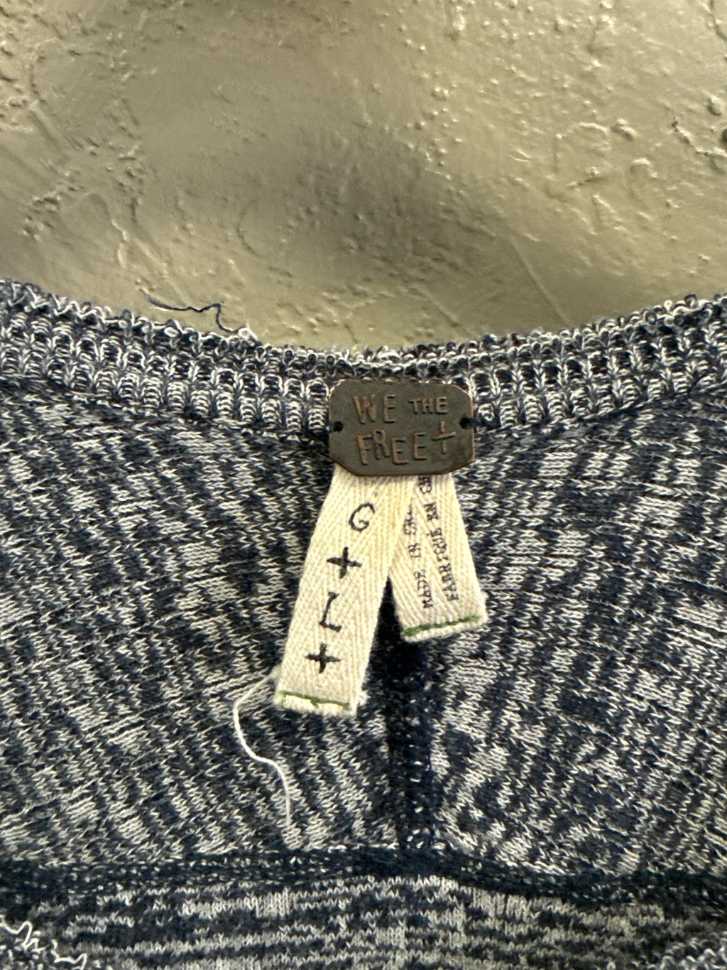 WE THE FREE CROCHETED CUFF HENLEY (org$98)