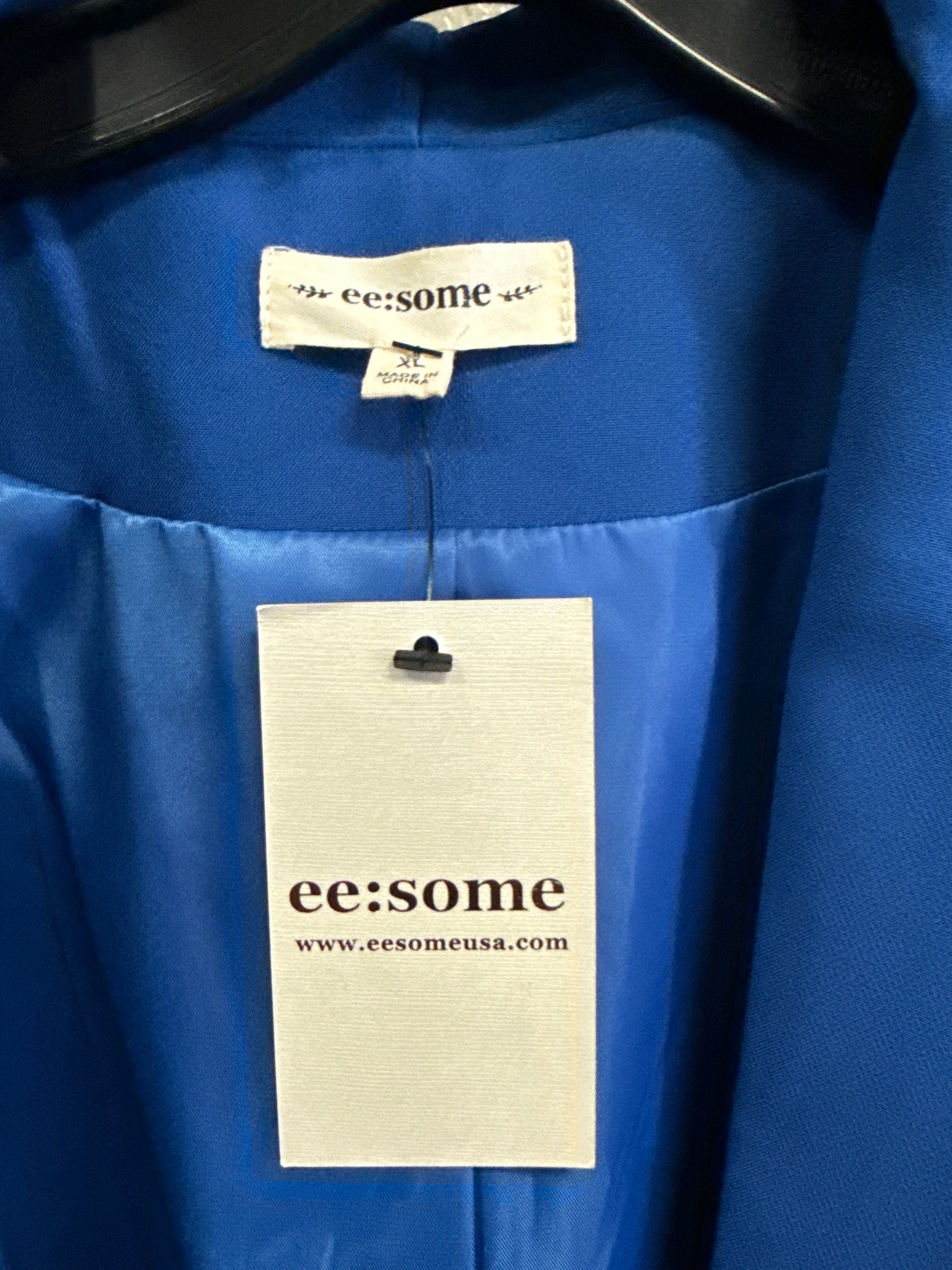 NWT EE:SOME RUCHED SLEEVE BLAZER