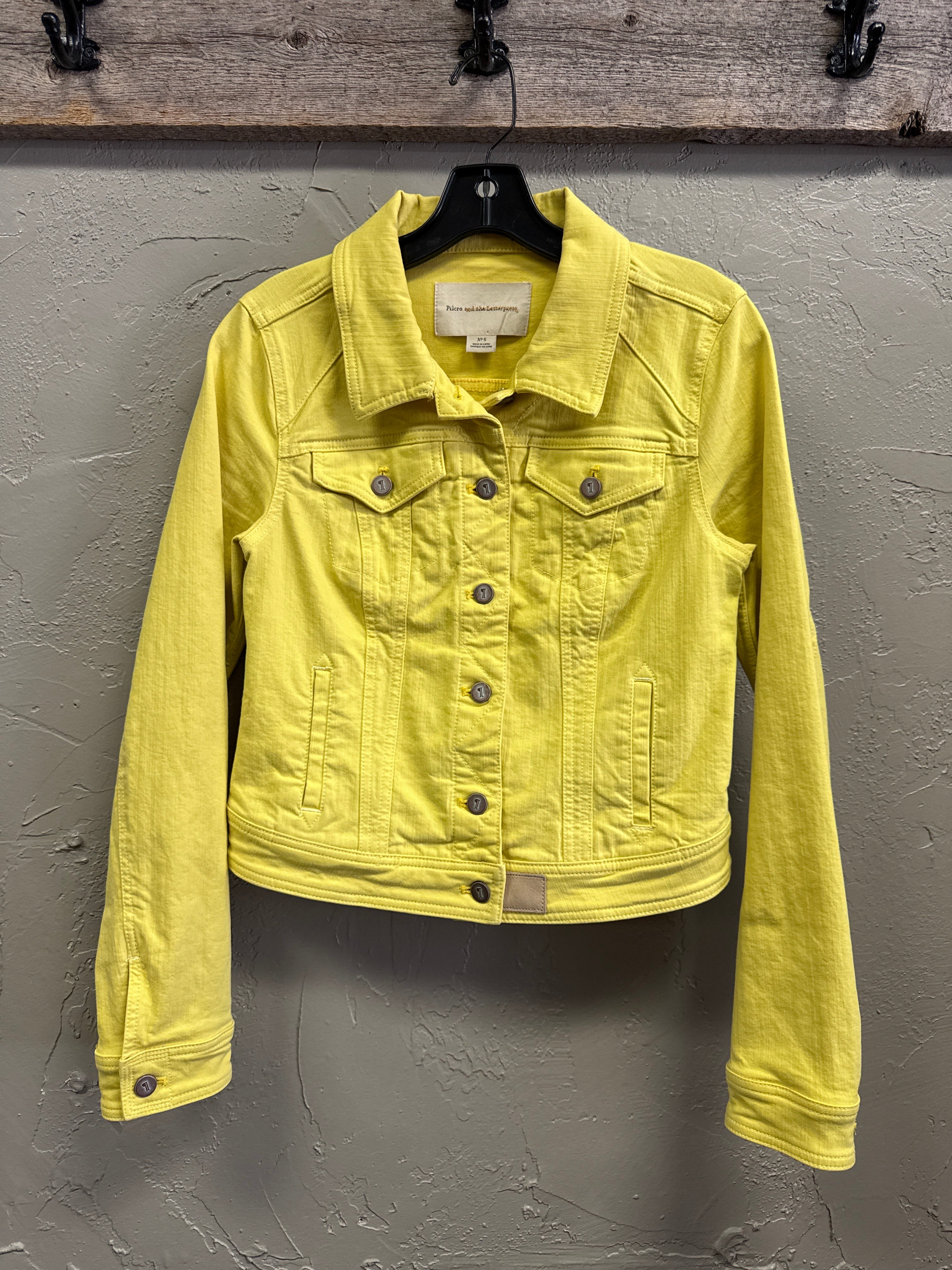 PILCRO YELLOW TRUCKER JACKET (org$138)