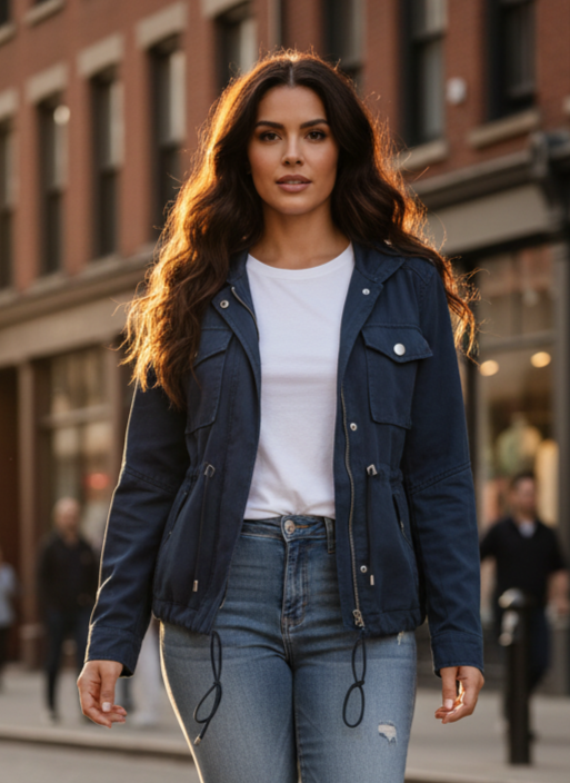 GAP LIGHT MOTO STYLE JACKET (org$90)