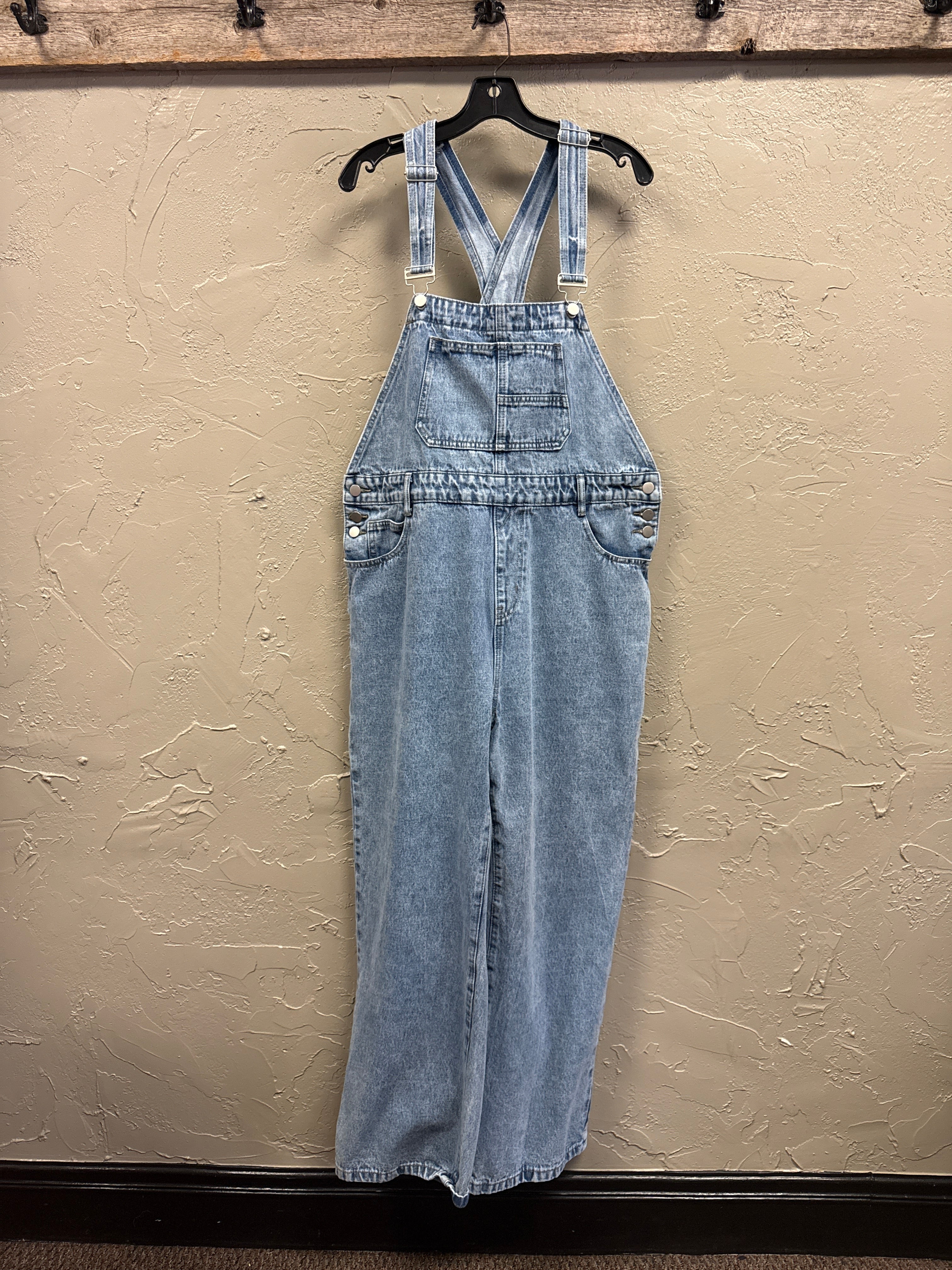 Light Wash Denim Overalls