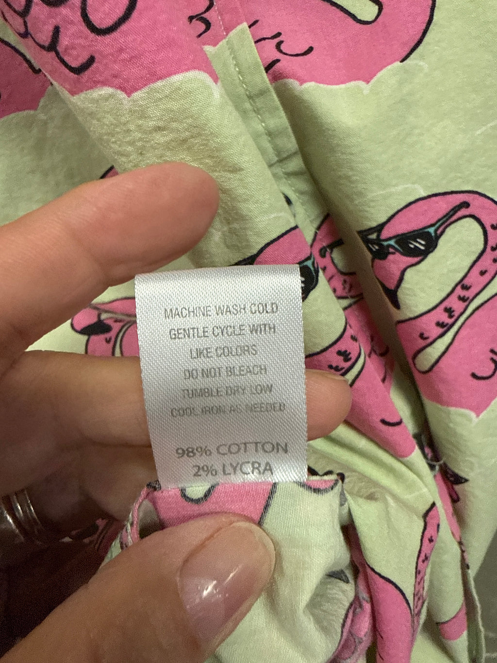 Reverse Threads Flamingo Button Up