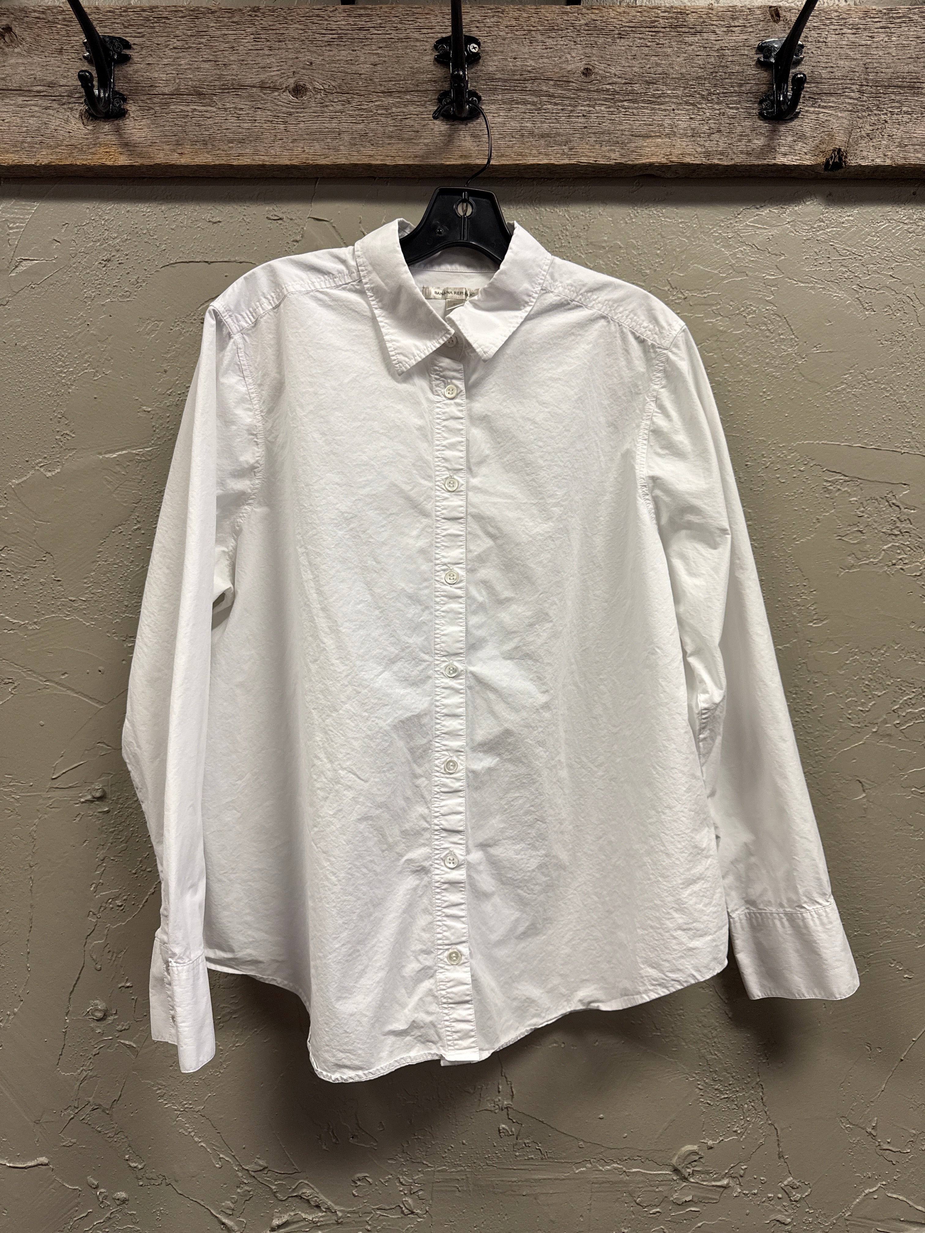 Banana Republic White Button Down (org$88)