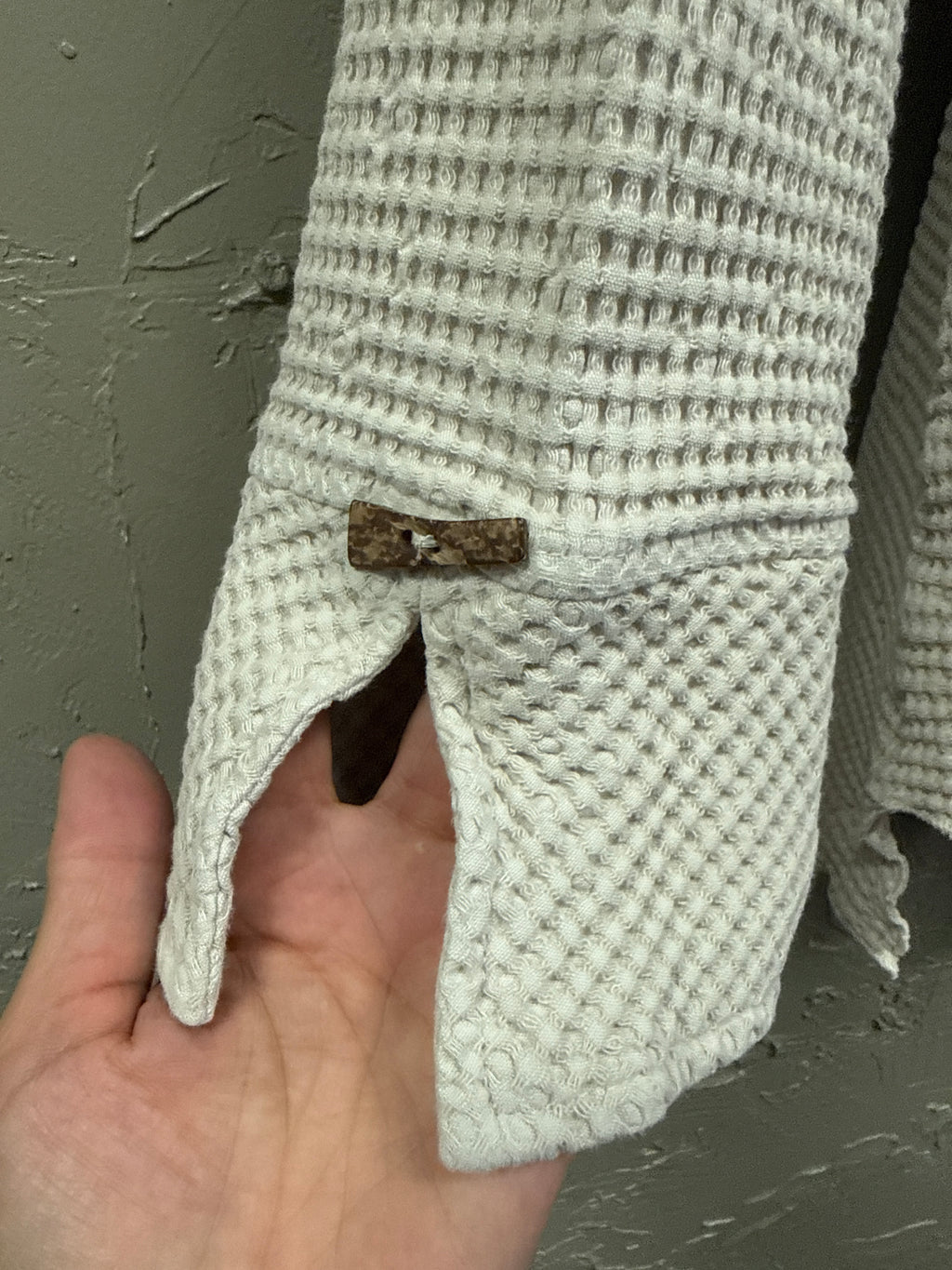 FCL Waffle Knit Lagenlook Cardigan (org$98)