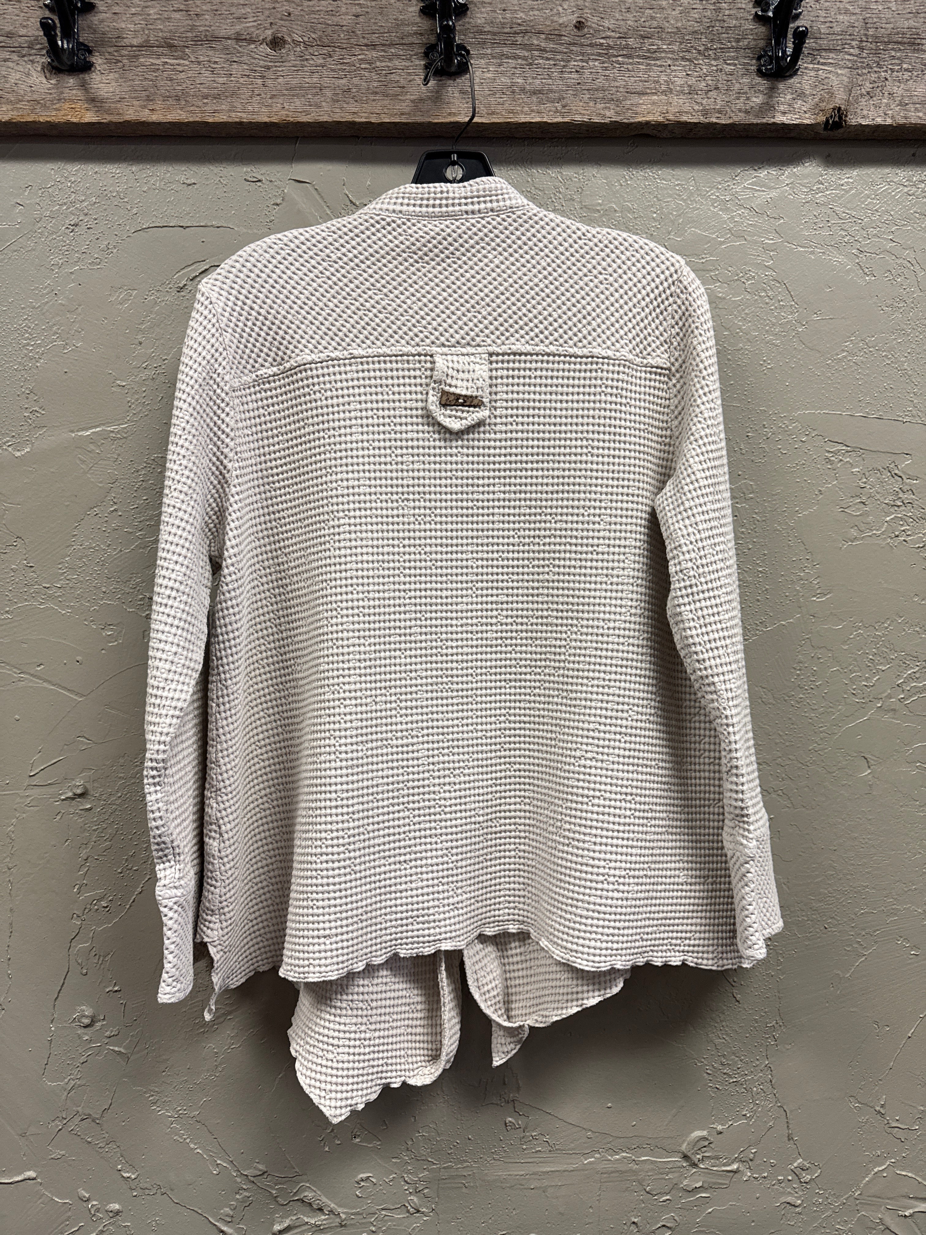 FCL Waffle Knit Lagenlook Cardigan (org$98)