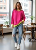 Bright Colorblock Sweatshirt