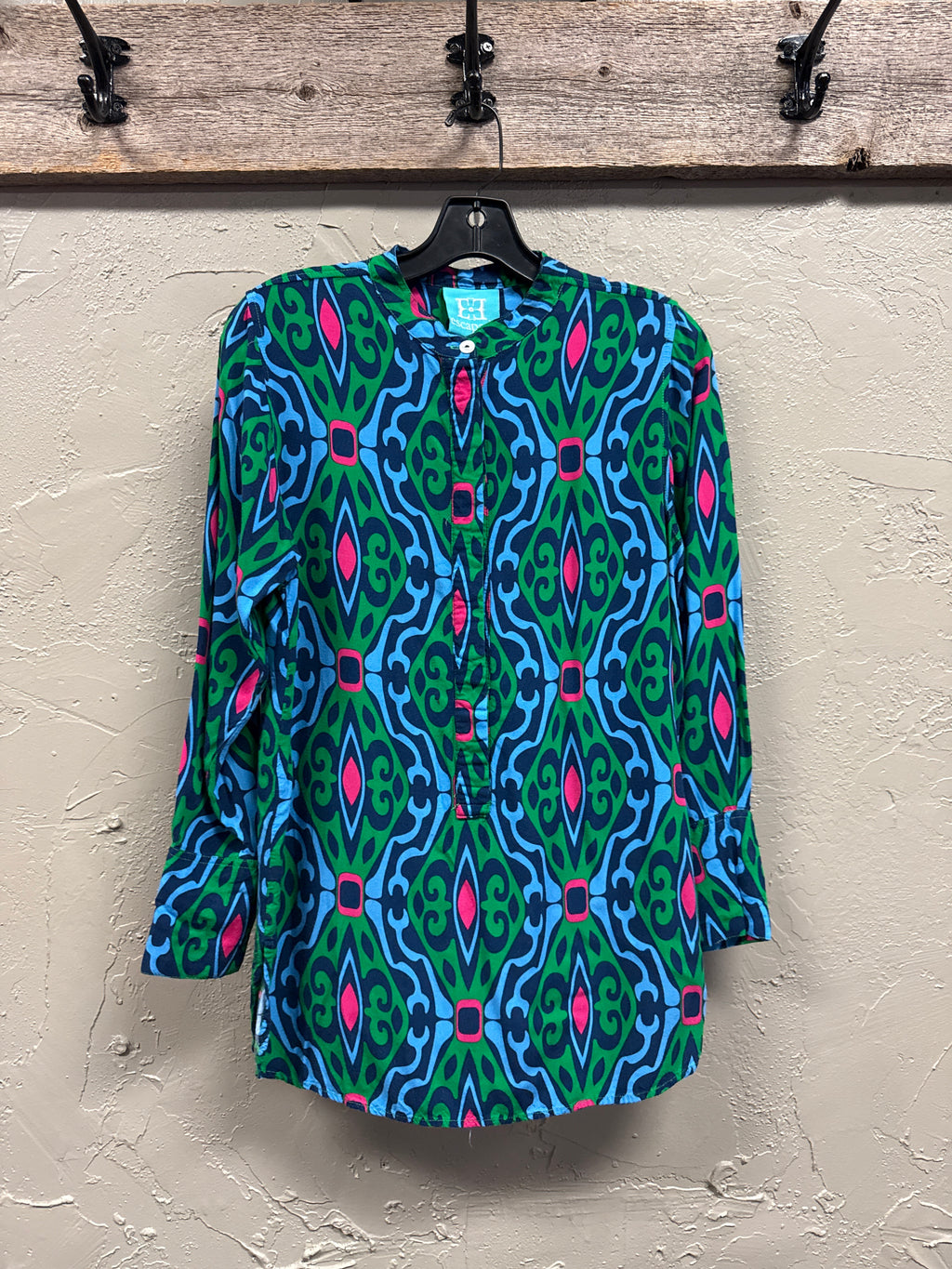 Escapada Geometric Medallion Tunic (org$89)