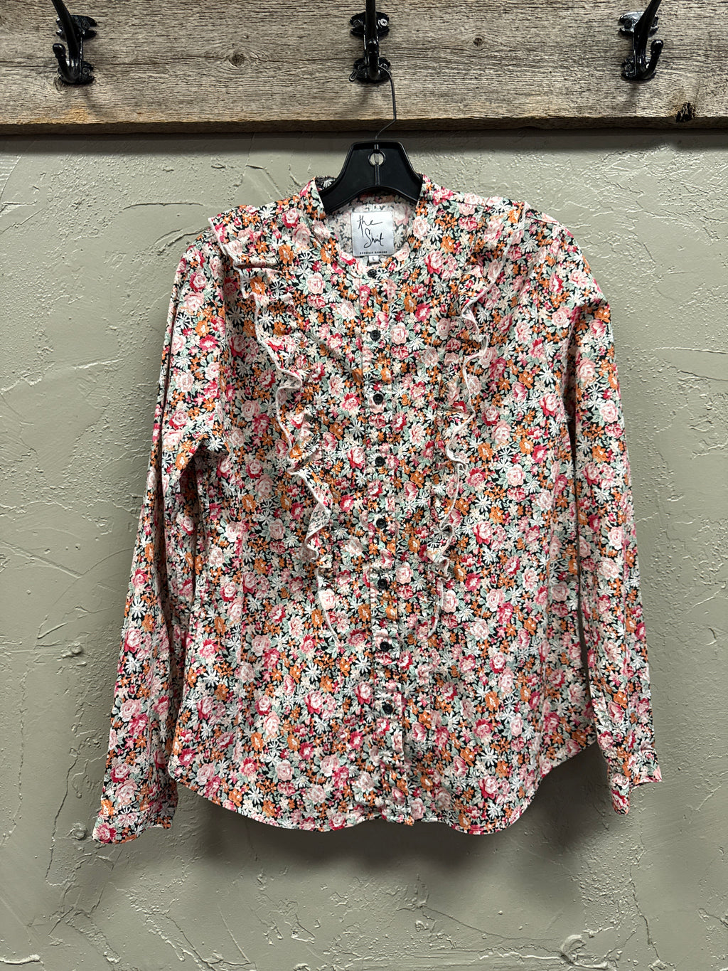 THE SHIRT Floral Ruffle Blouse (org$170)
