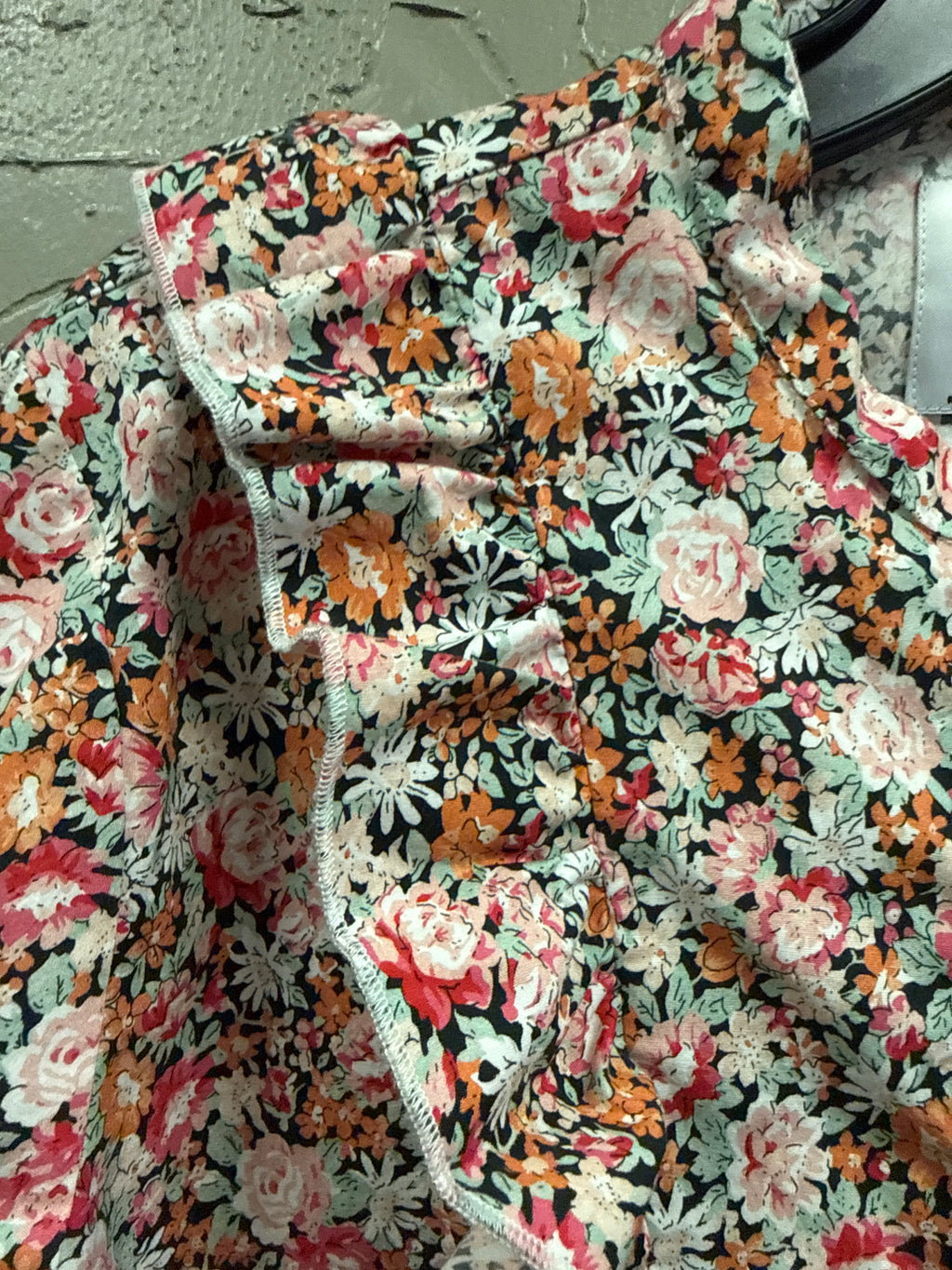 THE SHIRT Floral Ruffle Blouse (org$170)