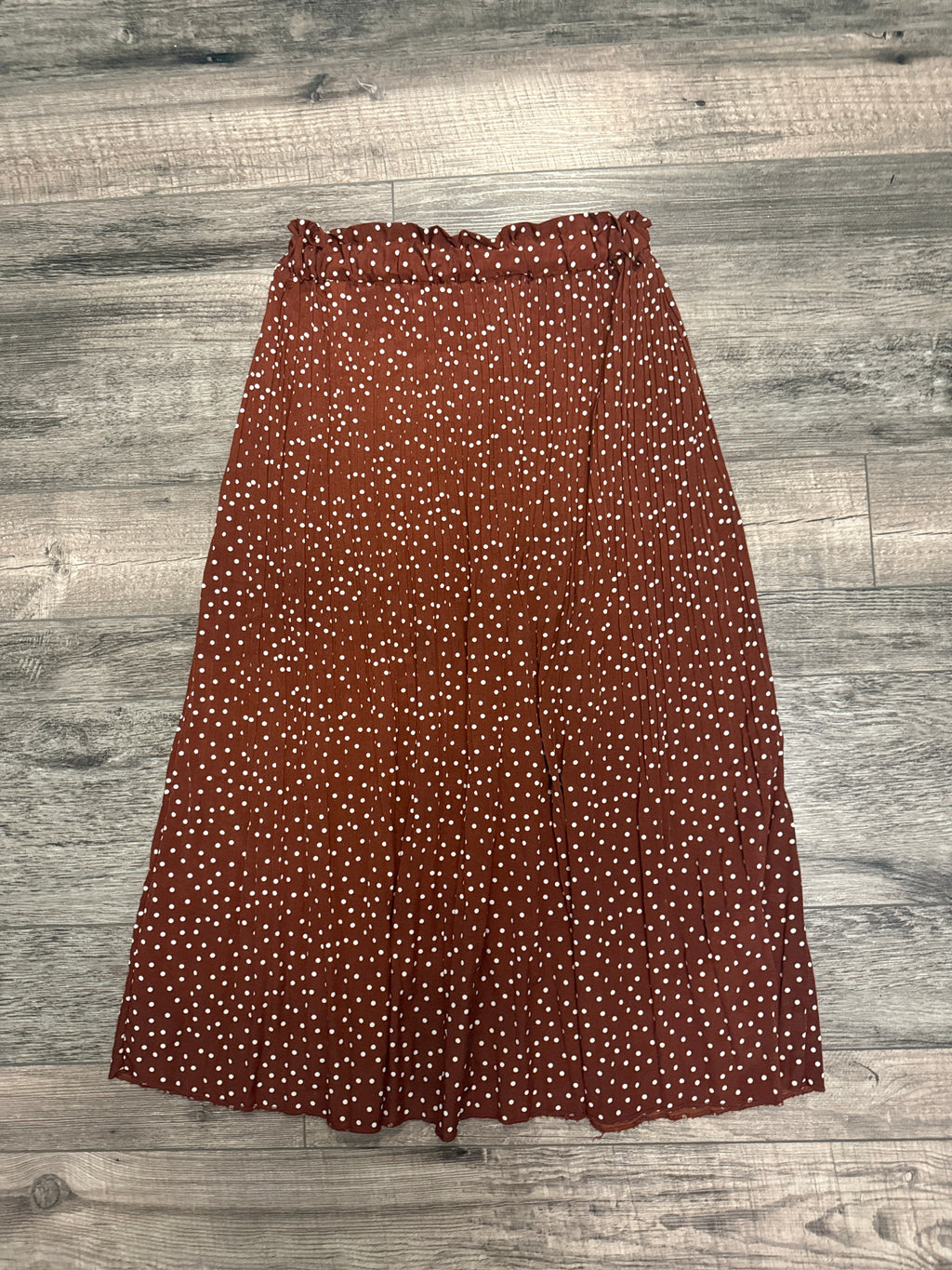 Exlura Polka Dot Pleated Skirt