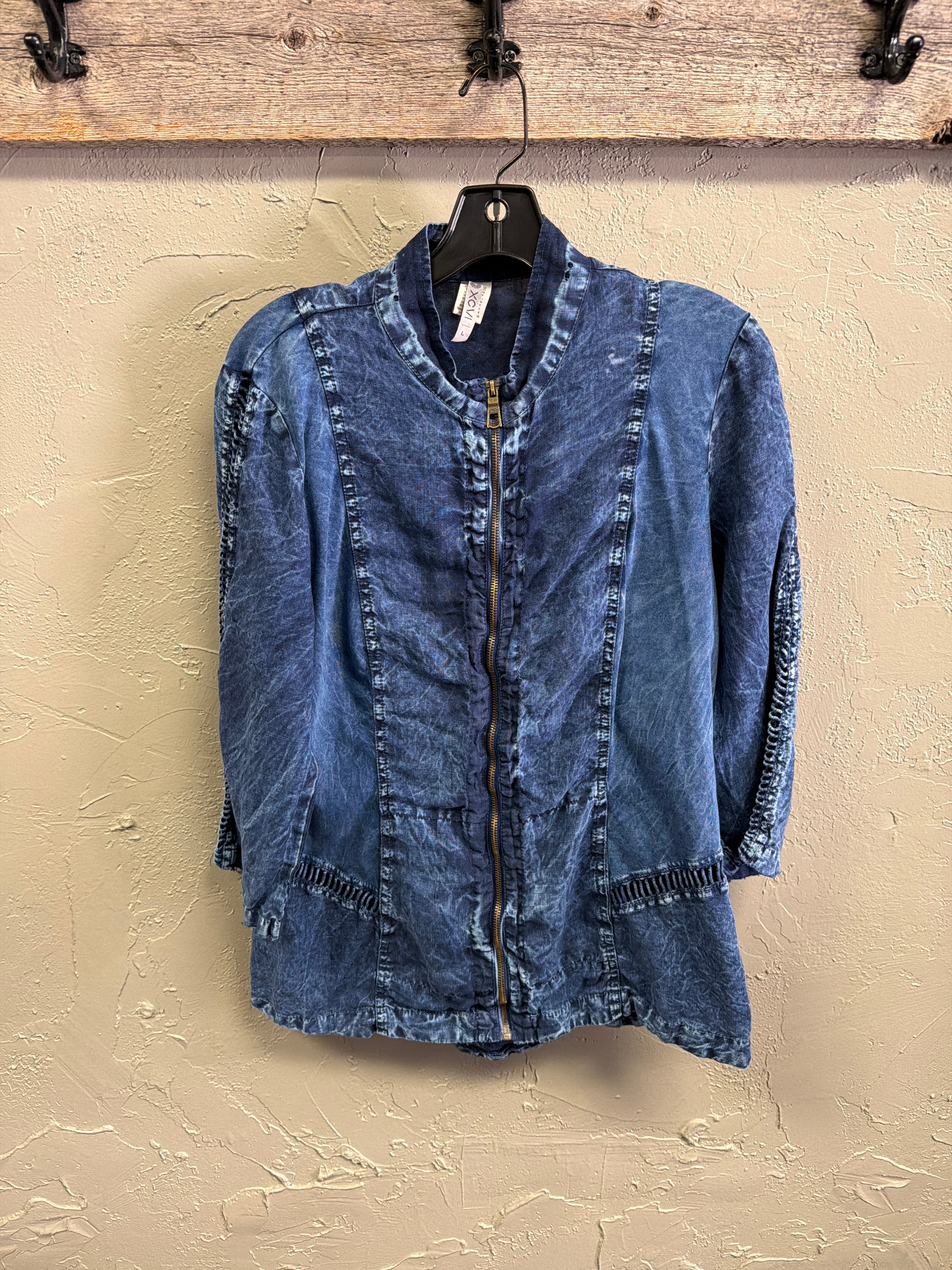 XCVI Linen Full Zip Jacket (org$158)