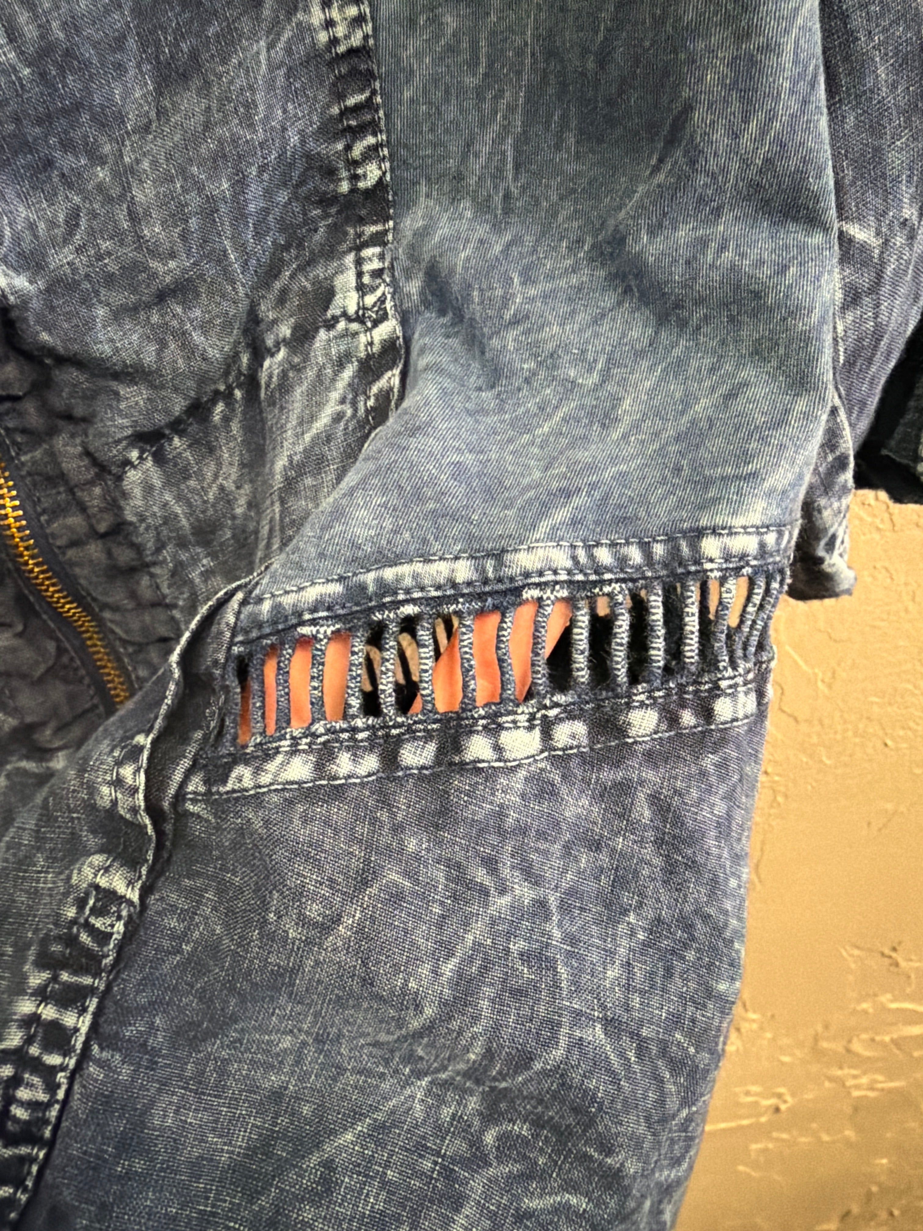 XCVI Linen Full Zip Jacket (org$158)