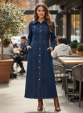 Denim Maxi Dress