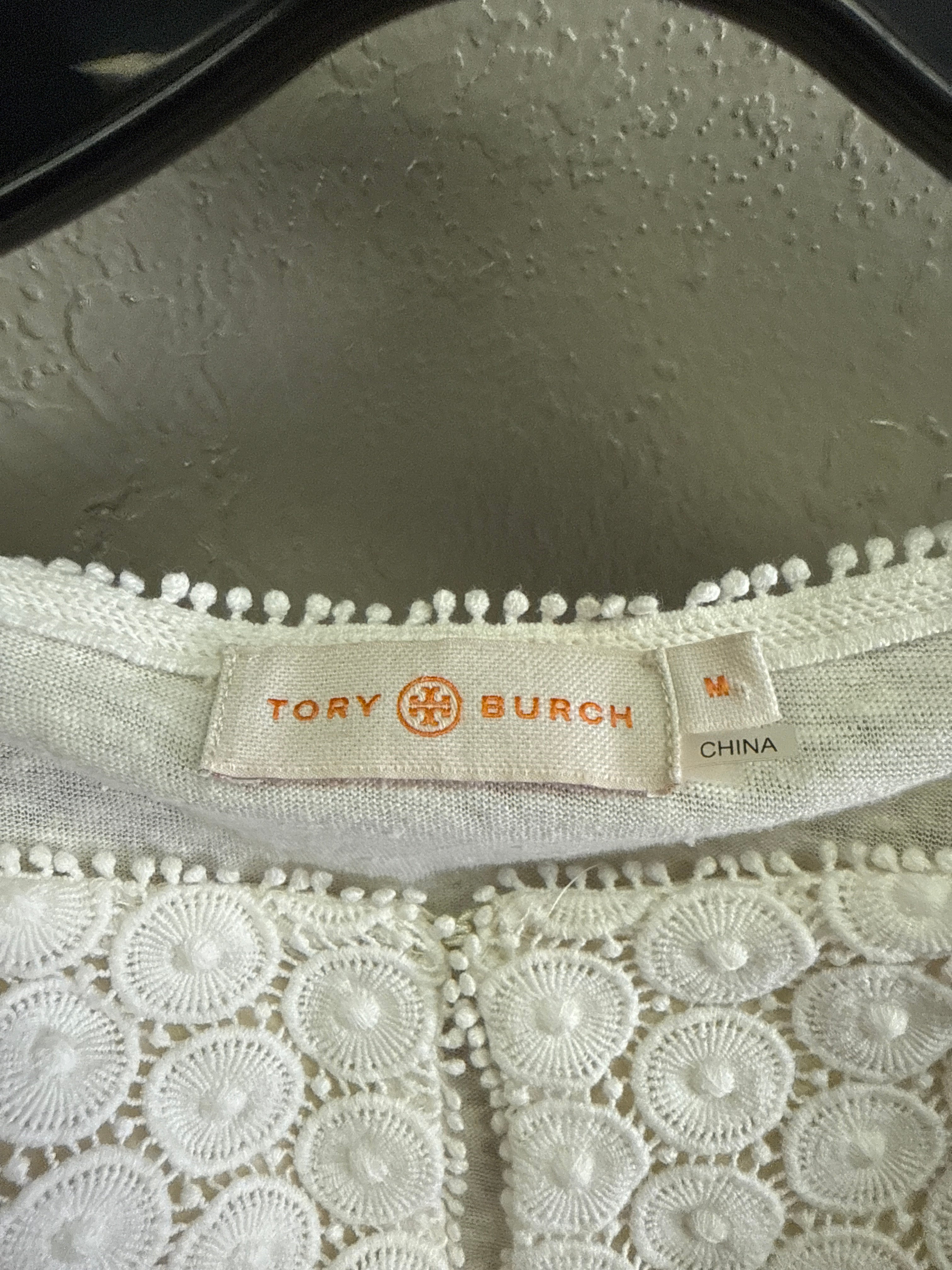 Tory Burch Elie Eyelet Top (org$295)