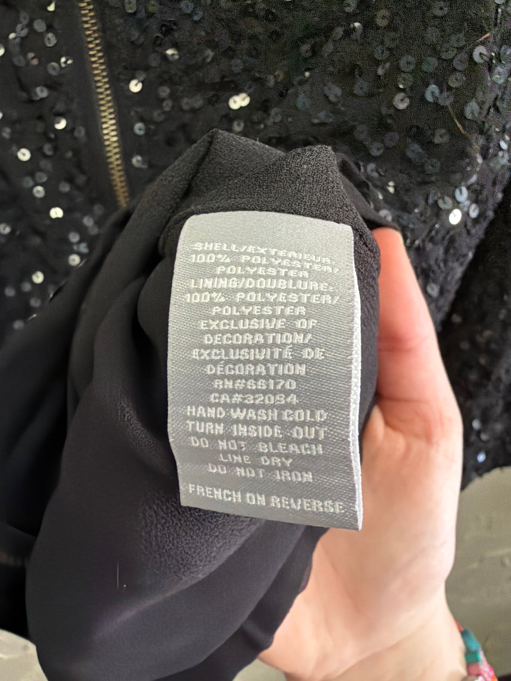 Sparkle & Fade Zip-Front Jacket