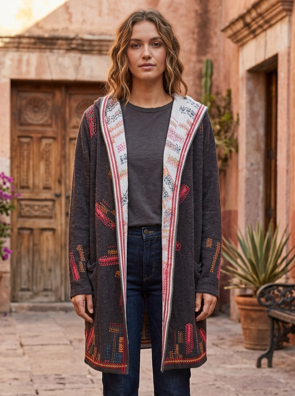 BIYA Embroidered Duster (org$440)