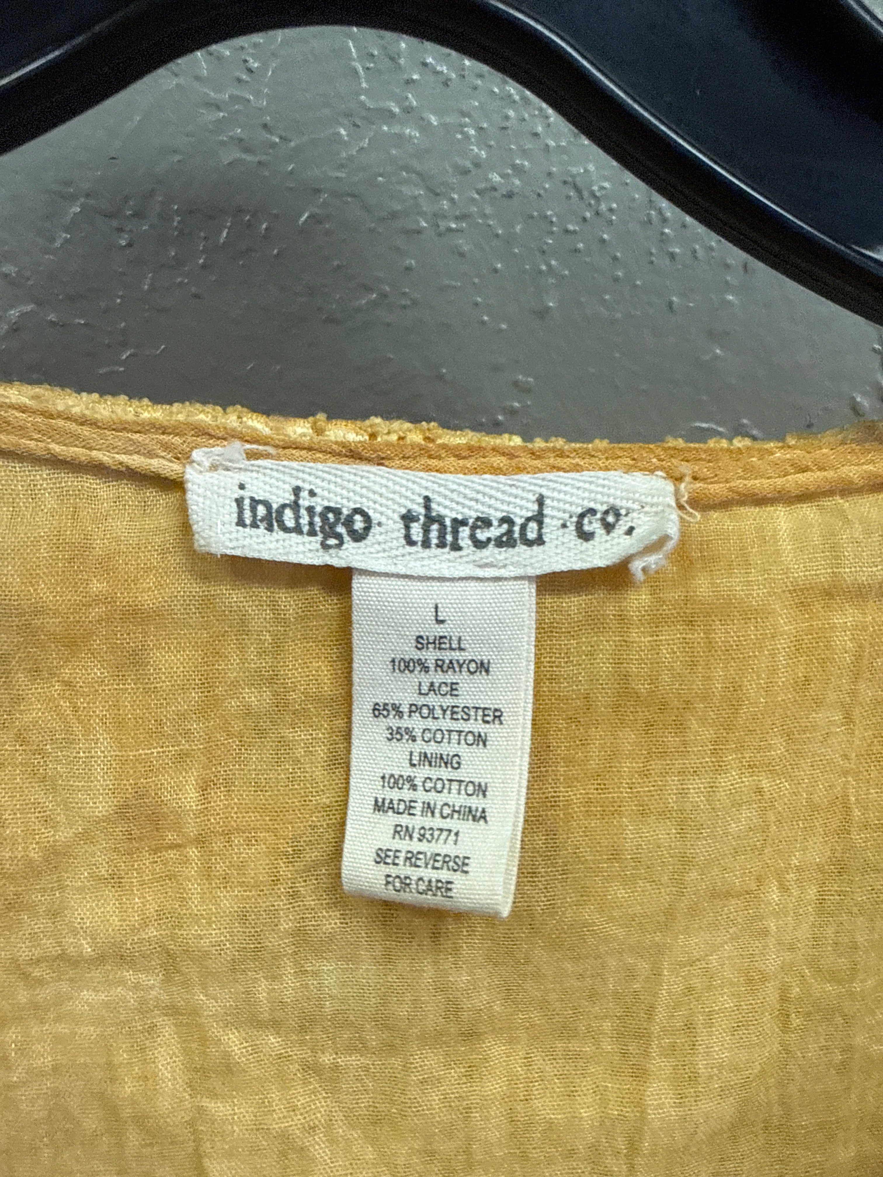NWOT Indigo Thread Babydoll Tunic (org$98)
