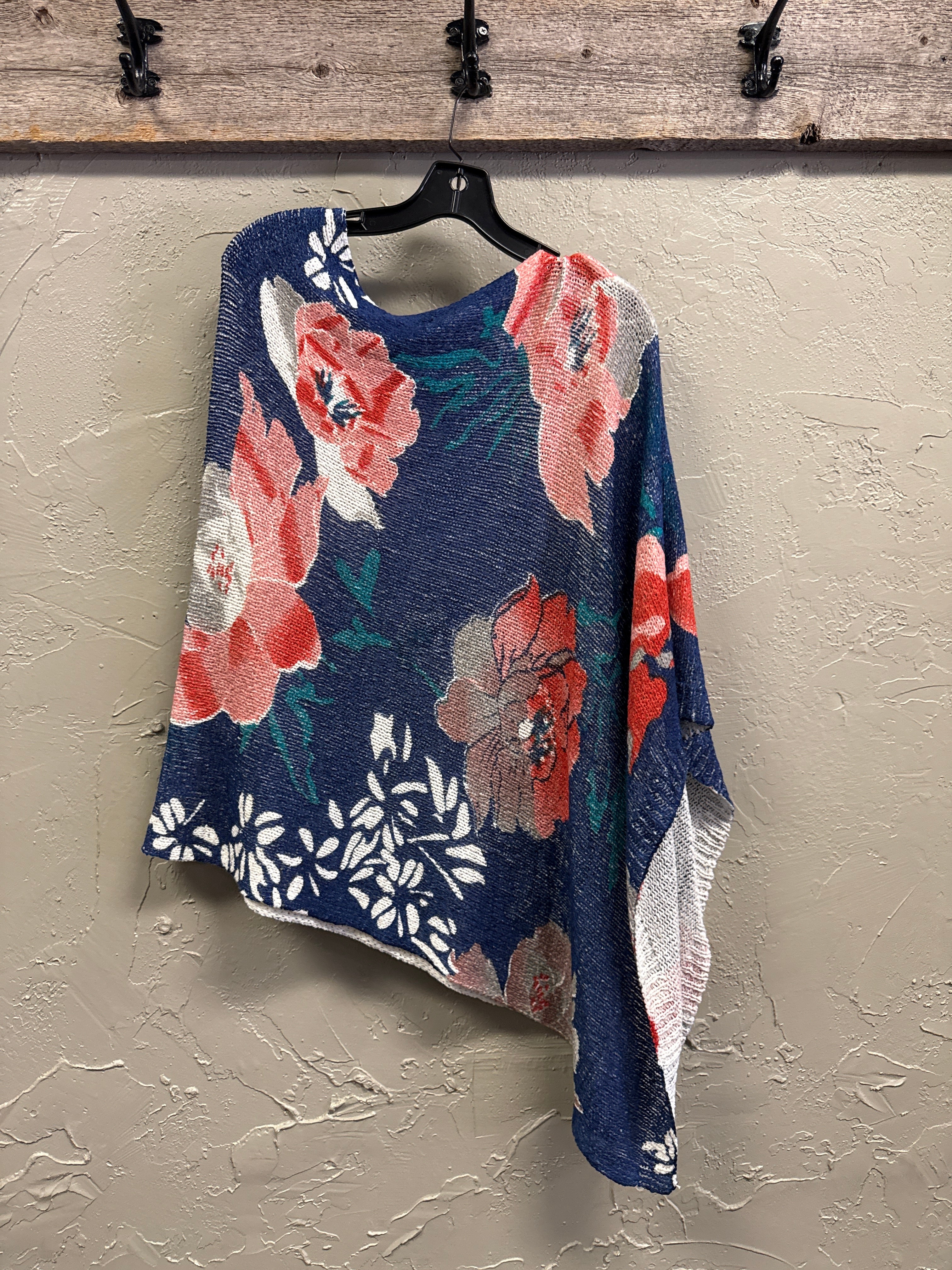 Colleen Lopex Floral Poncho