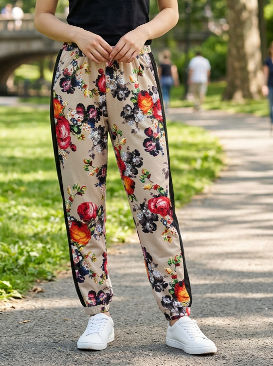 NWOT Kate & Mallory Floral Joggers