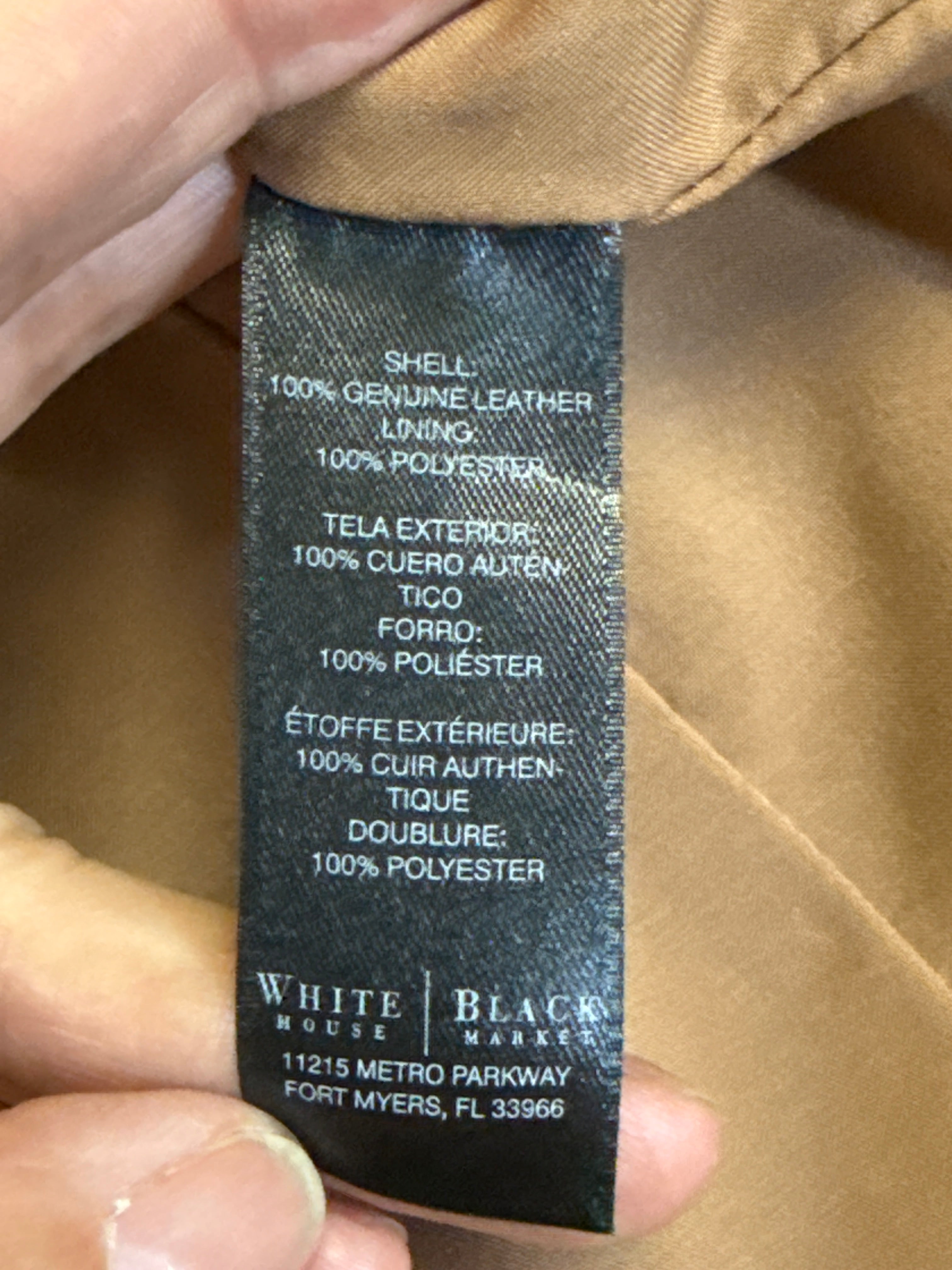 NWT WHBM Leather Skirt (org$300)