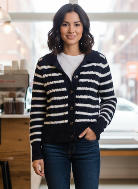 Talbots Sailor Collar Cardigan (org$99)