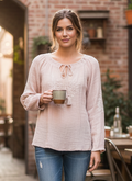 Sweet Magnolia Peasant Blouse (org$65)