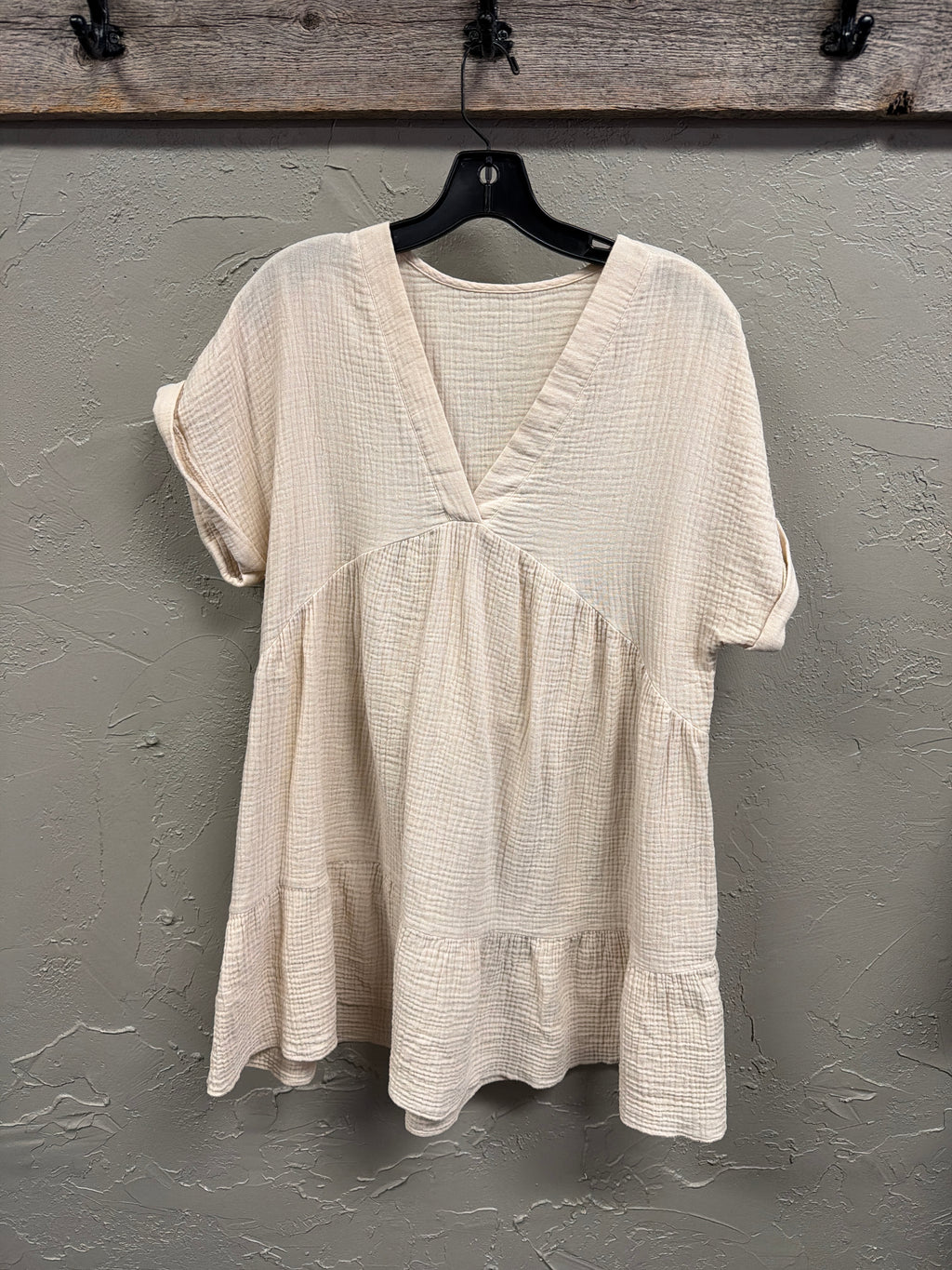 Cotton Gauze Mini Dress