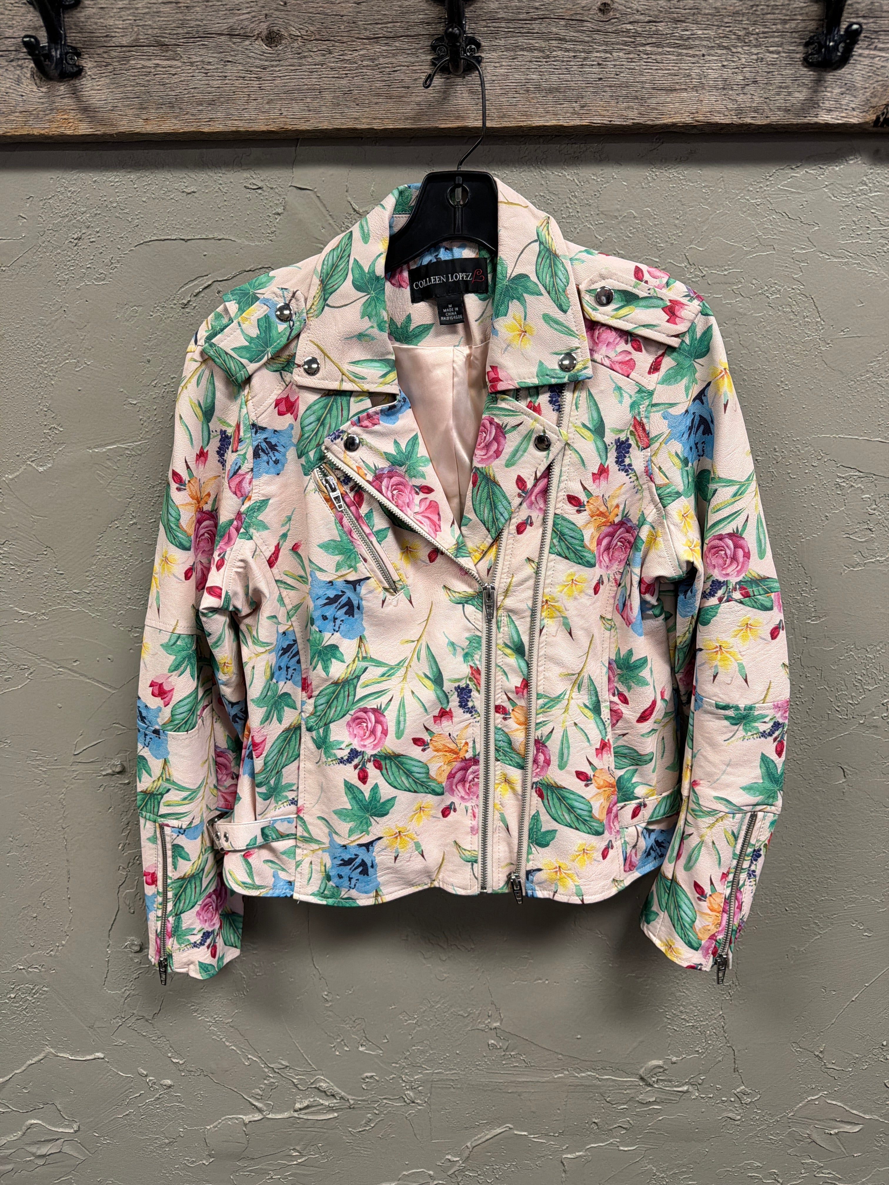 NWOT Colleen Lopez Floral Moto (org$111)