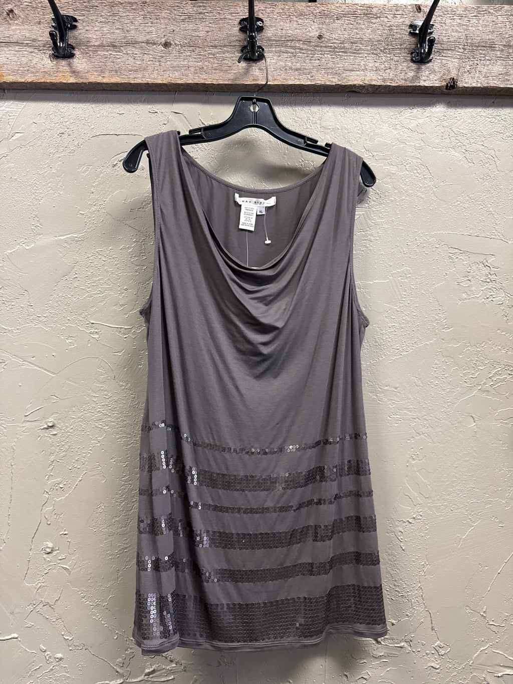 NWT Max Studio Sequin Hem Top (org$98)