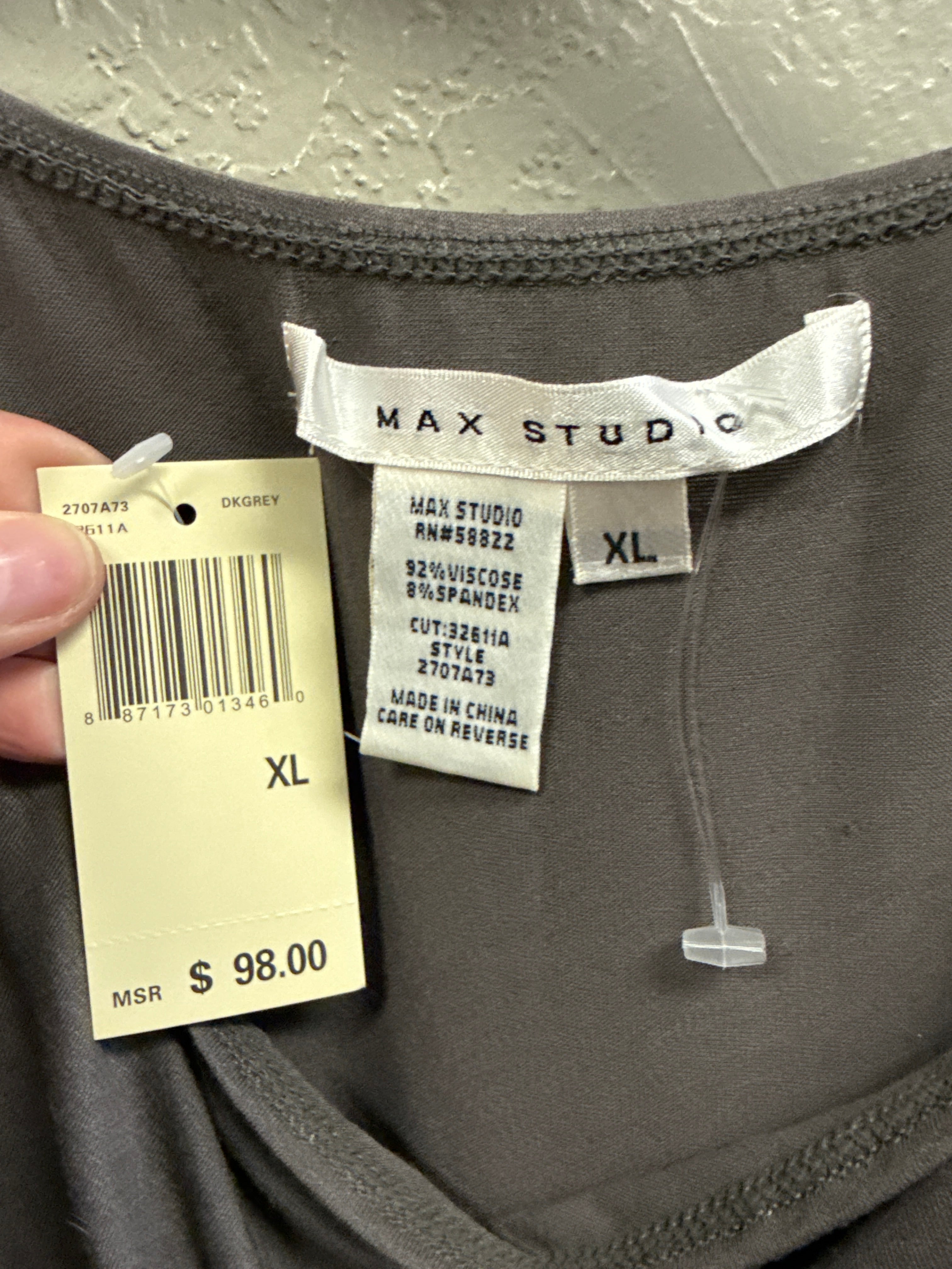 NWT Max Studio Sequin Hem Top (org$98)